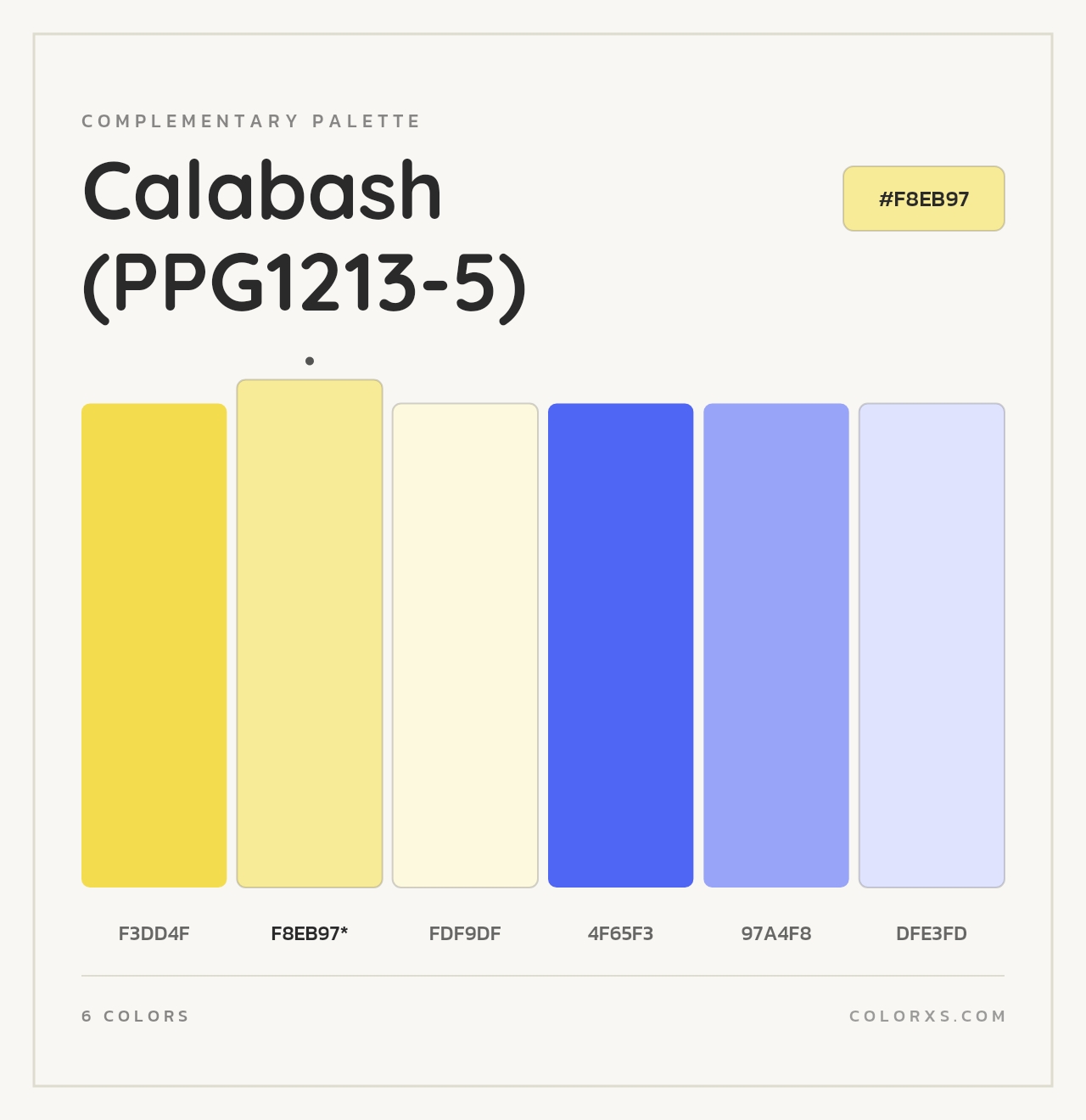 Calabash (PPG1213-5) - Complementary Color Palette