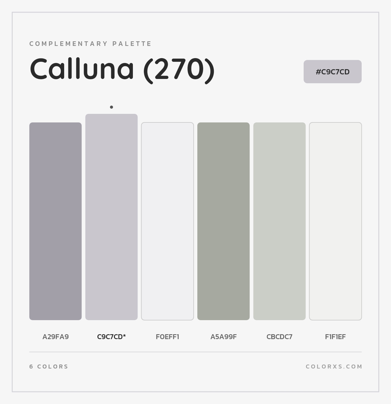 Calluna (270) - Complementary Color Palette