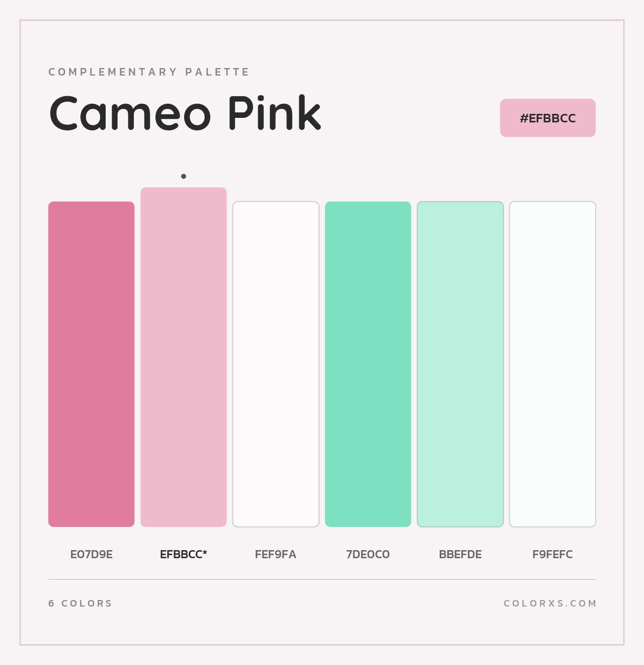 Cameo Pink - Complementary Color Palette