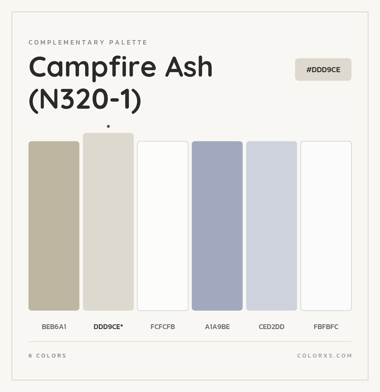 Campfire Ash (N320-1) - Complementary Color Palette