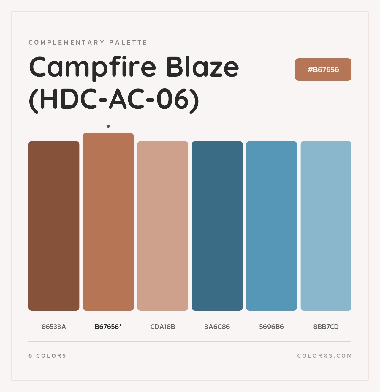 Campfire Blaze (HDC-AC-06) - Complementary Color Palette