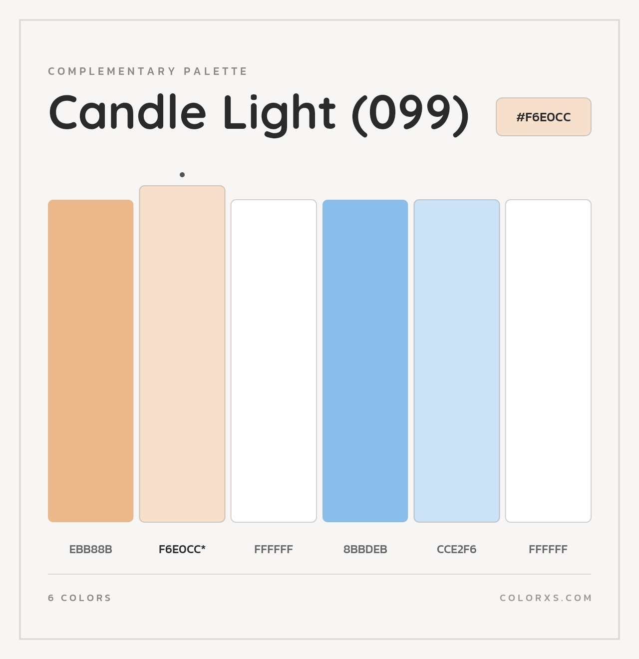 Candle Light (099) - Complementary Color Palette