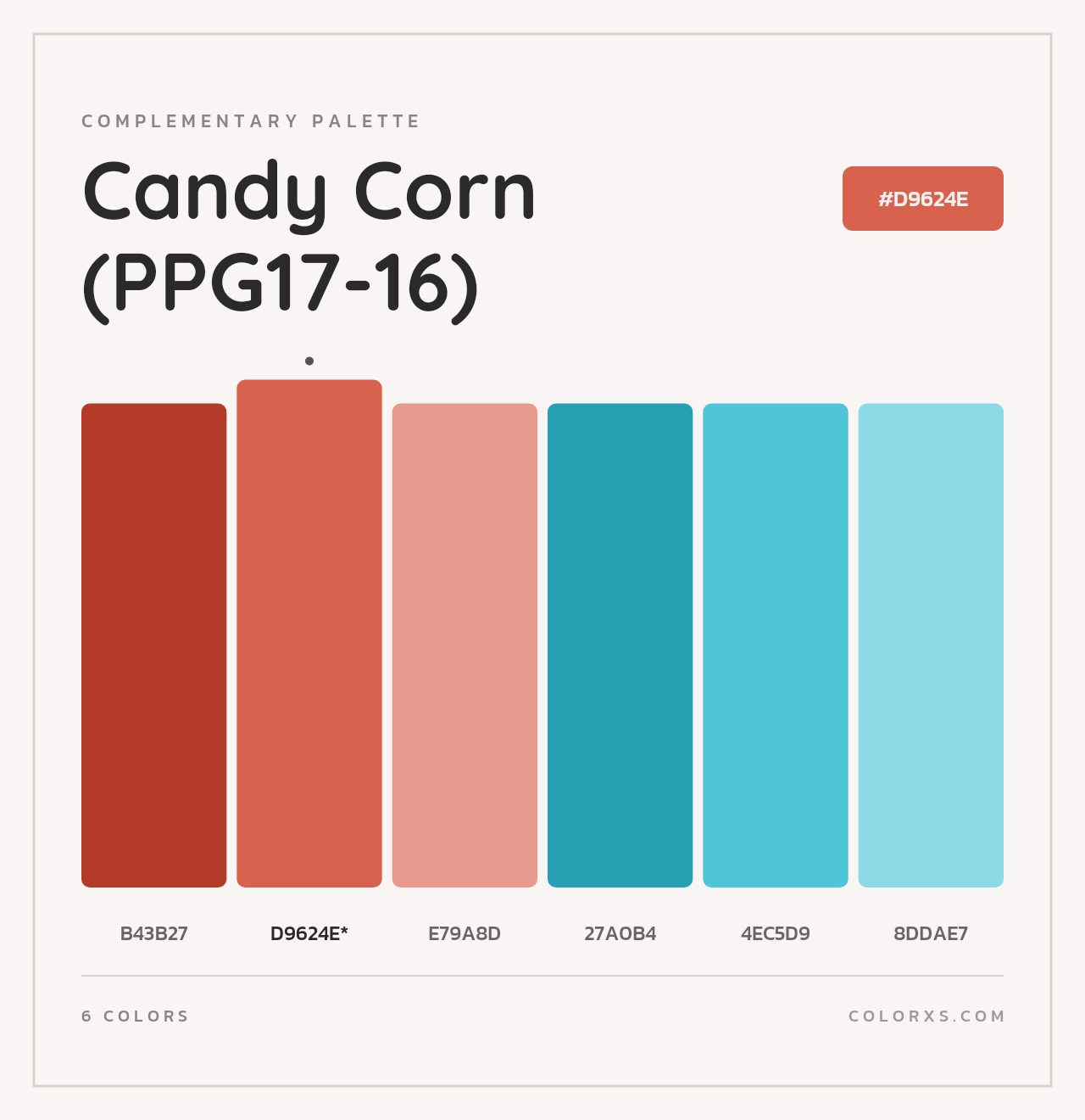 Candy Corn (PPG17-16) - Complementary Color Palette
