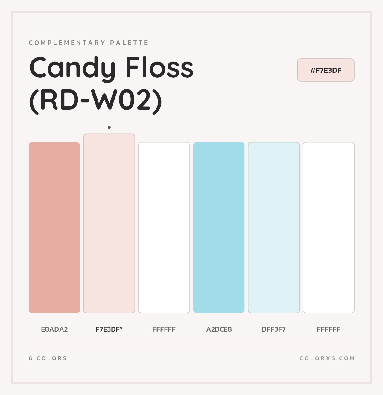 Candy Floss (RD-W02) - Complementary Color Palette