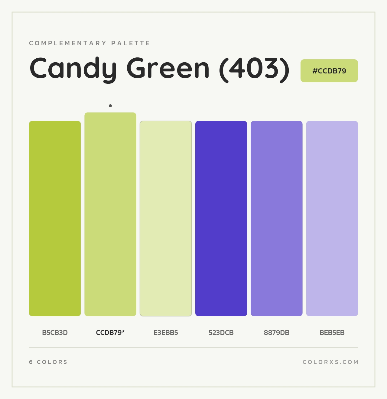 Candy Green (403) - Complementary Color Palette