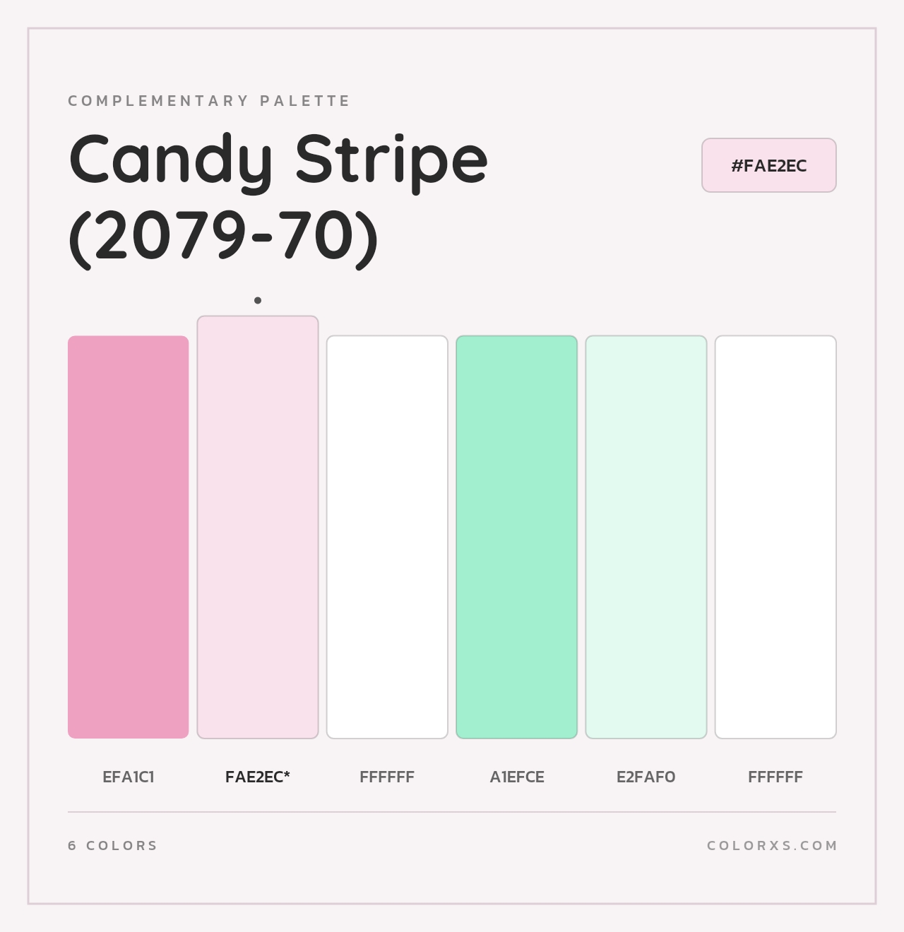 Candy Stripe (2079-70) - Complementary Color Palette