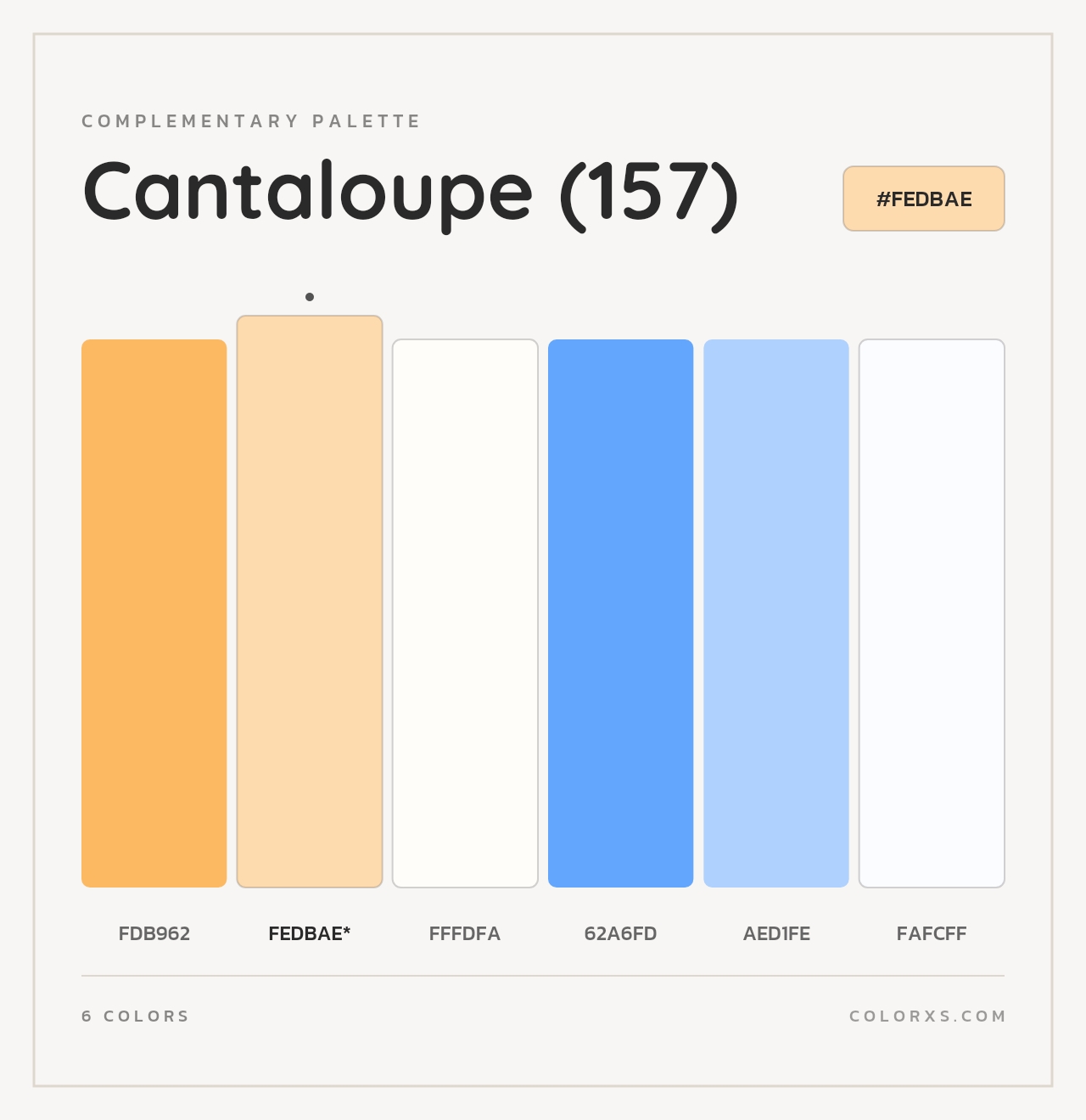 Cantaloupe (157) - Complementary Color Palette