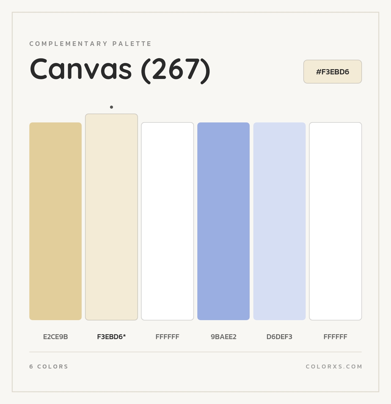 Canvas (267) - Complementary Color Palette
