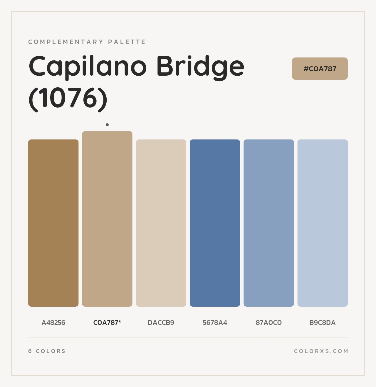 Capilano Bridge (1076) - Complementary Color Palette