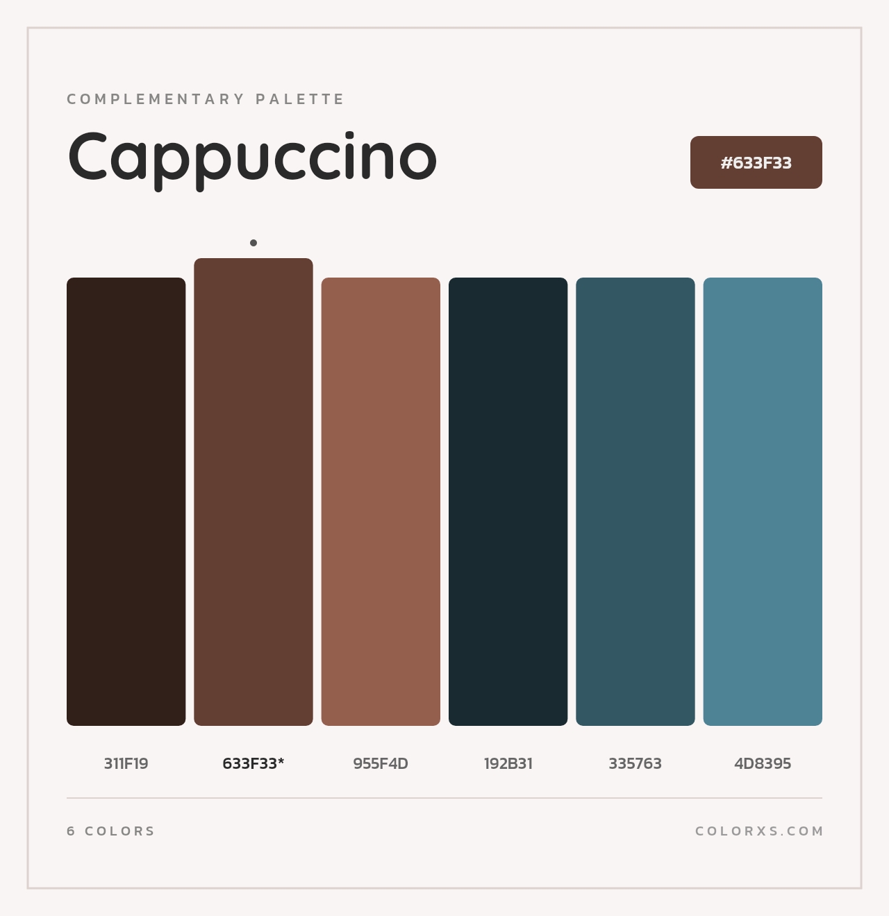 Cappuccino - Complementary Color Palette