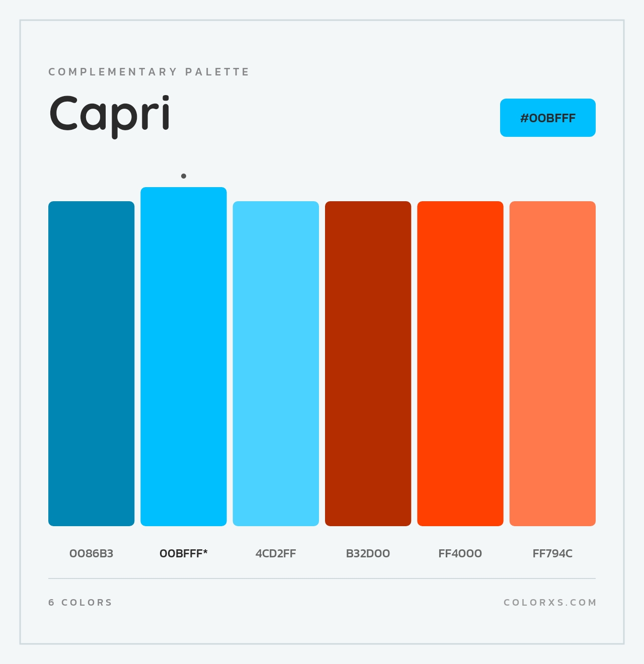 Capri - Complementary Color Palette