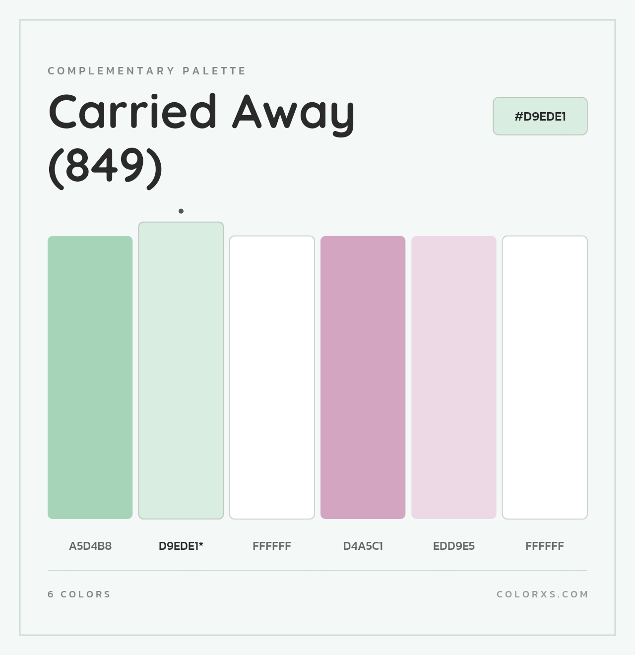Carried Away (849) - Complementary Color Palette