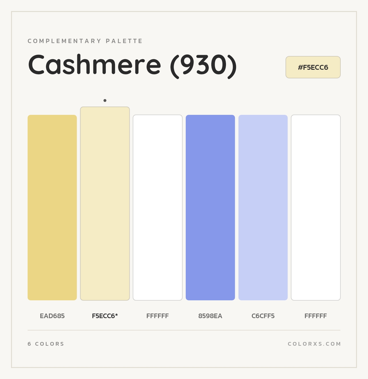 Cashmere (930) - Complementary Color Palette