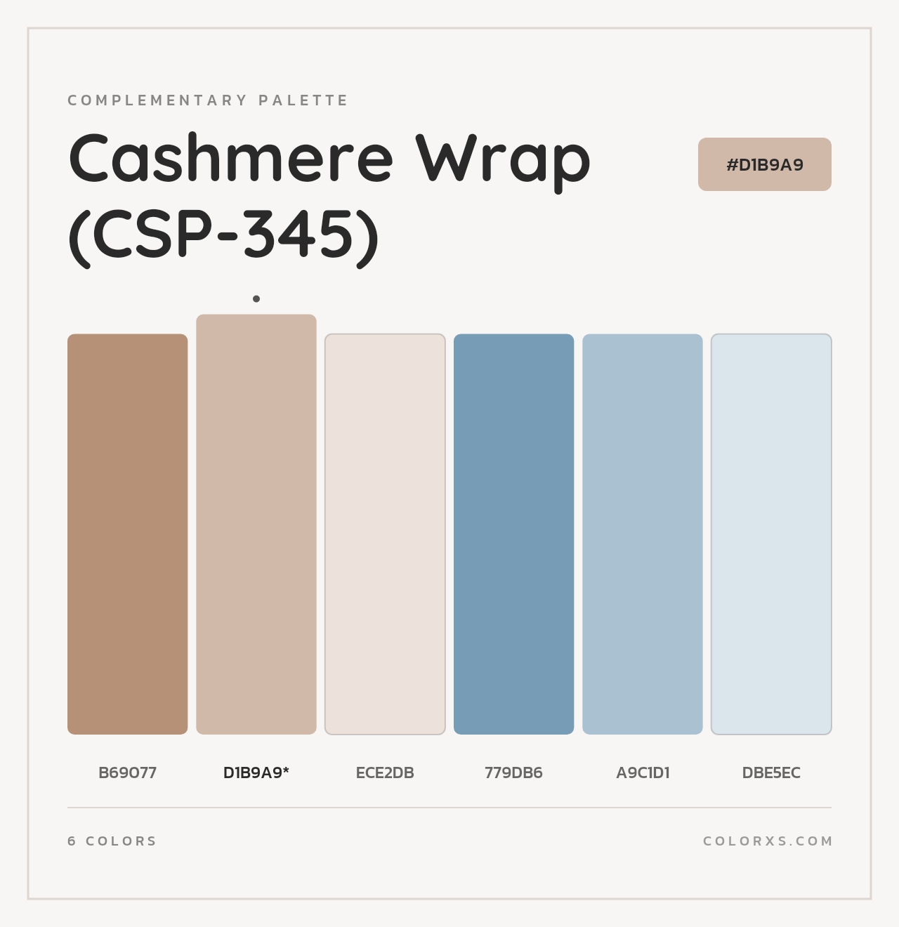 Cashmere Wrap (CSP-345) - Complementary Color Palette