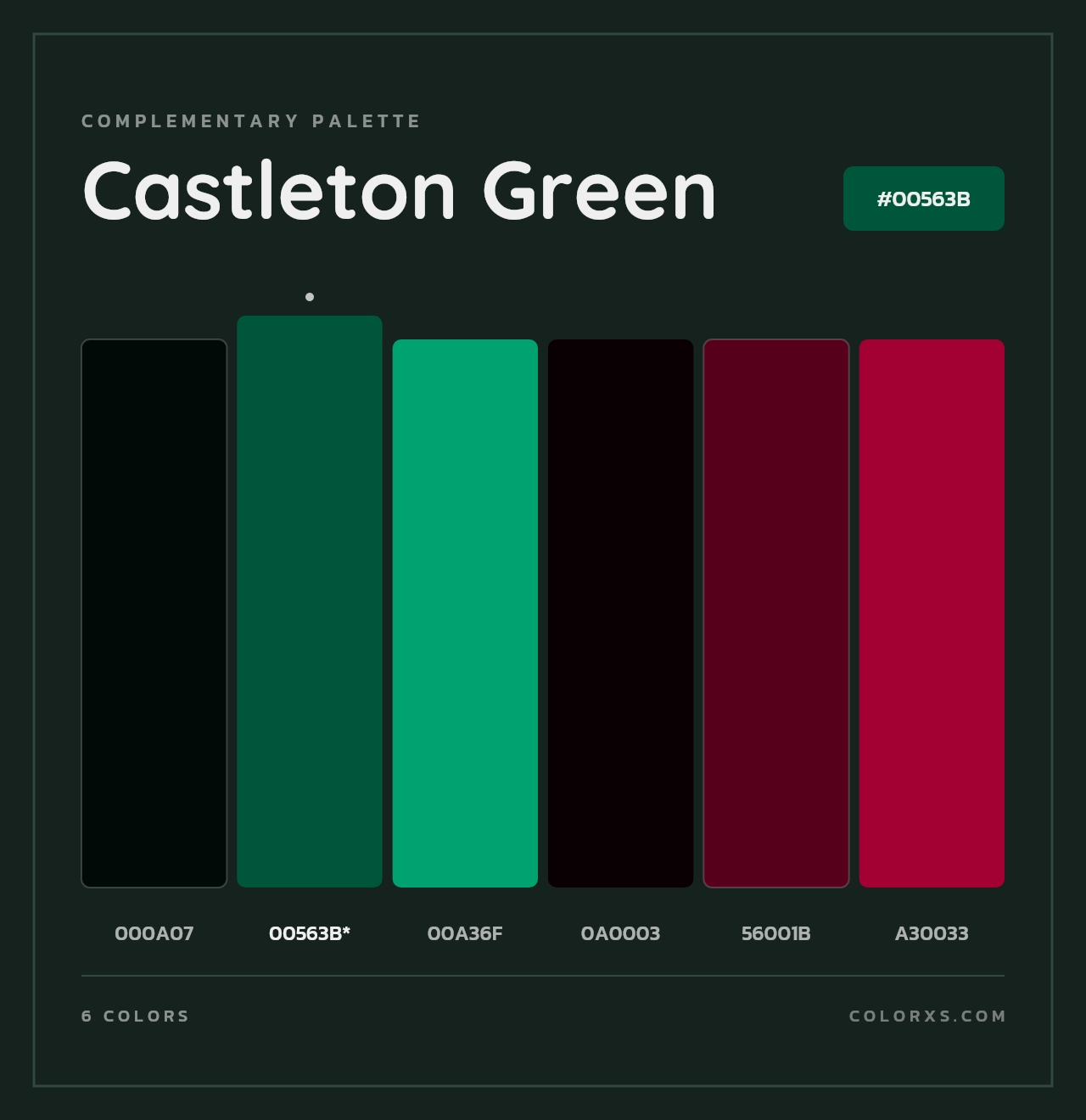 Castleton Green - Complementary Color Palette