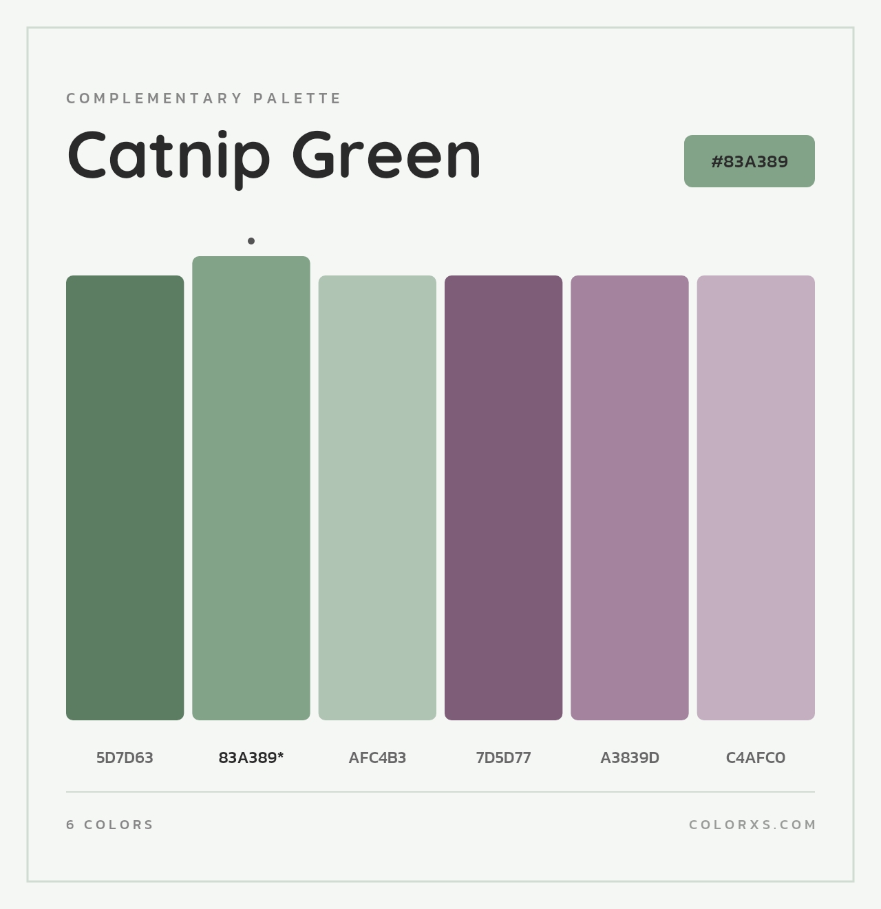 Catnip Green - Complementary Color Palette