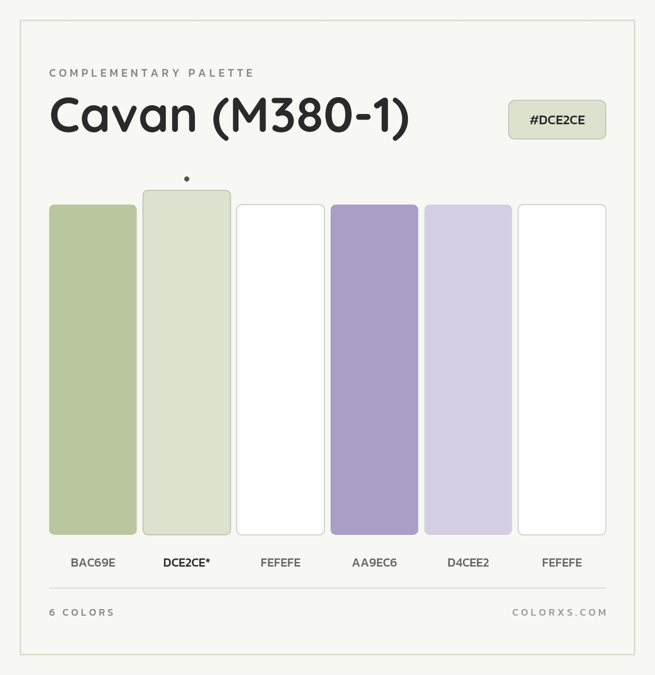 Cavan (M380-1) - Complementary Color Palette