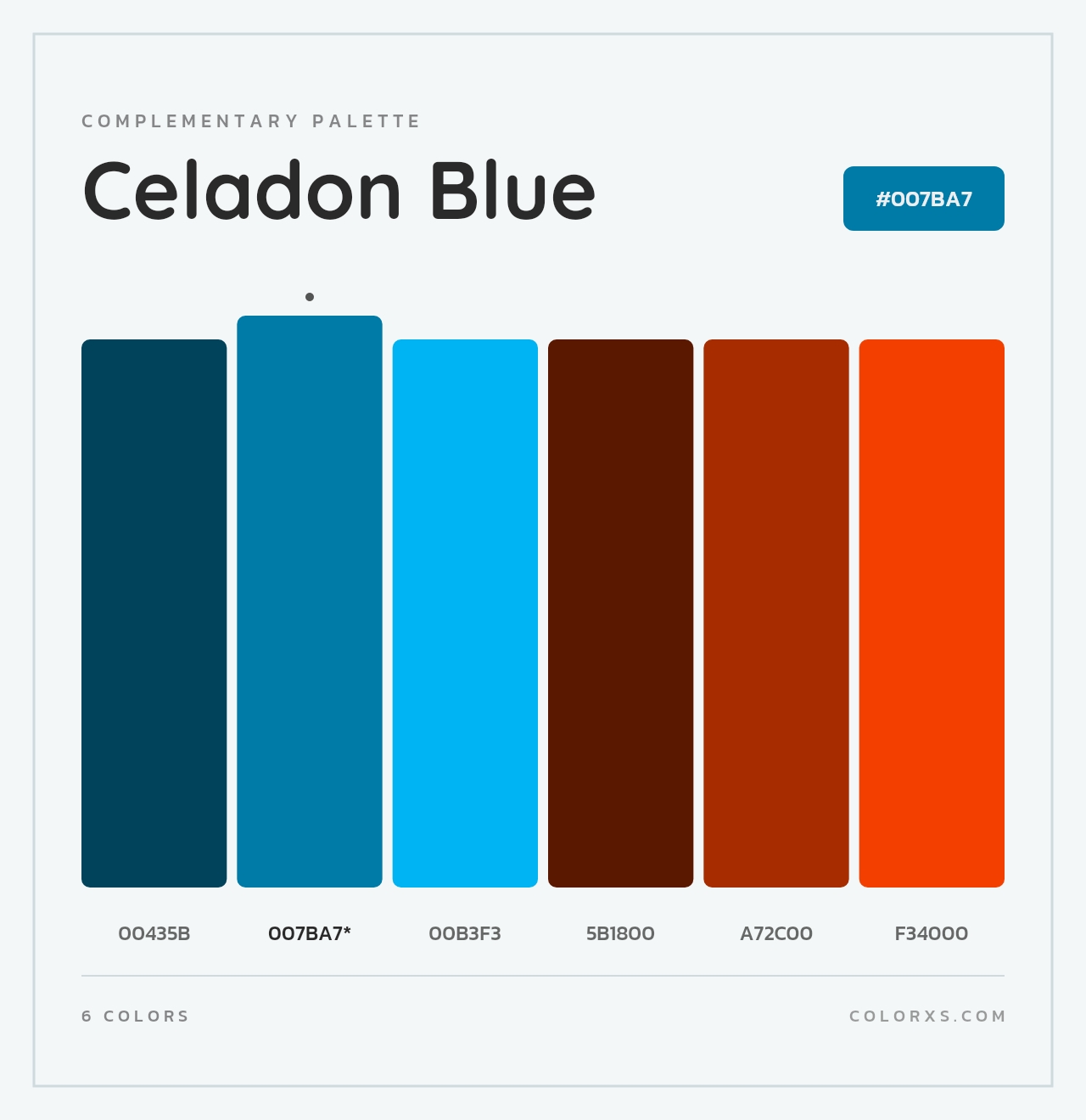 Celadon Blue - Complementary Color Palette