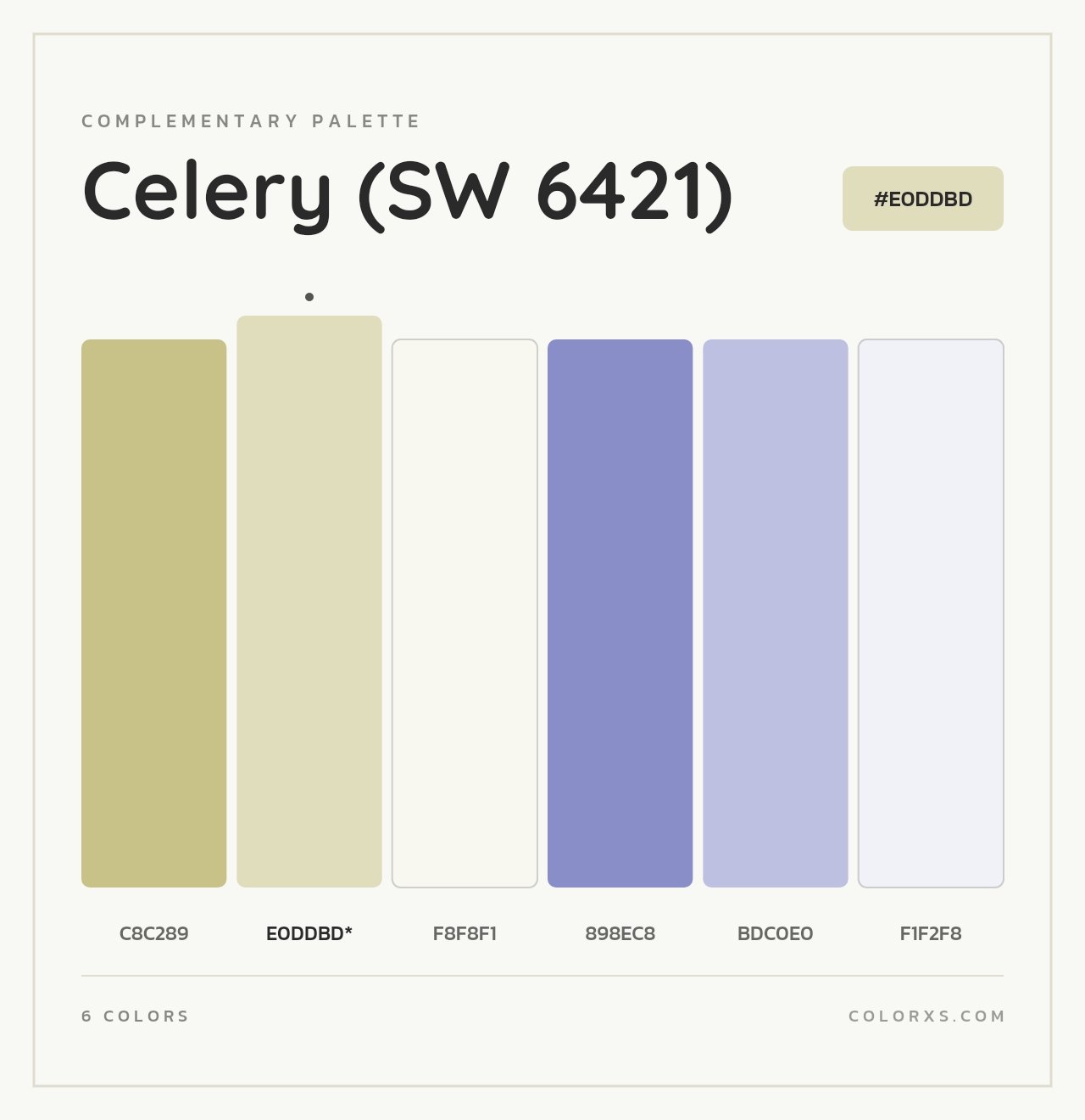 Celery (SW 6421) - Complementary Color Palette
