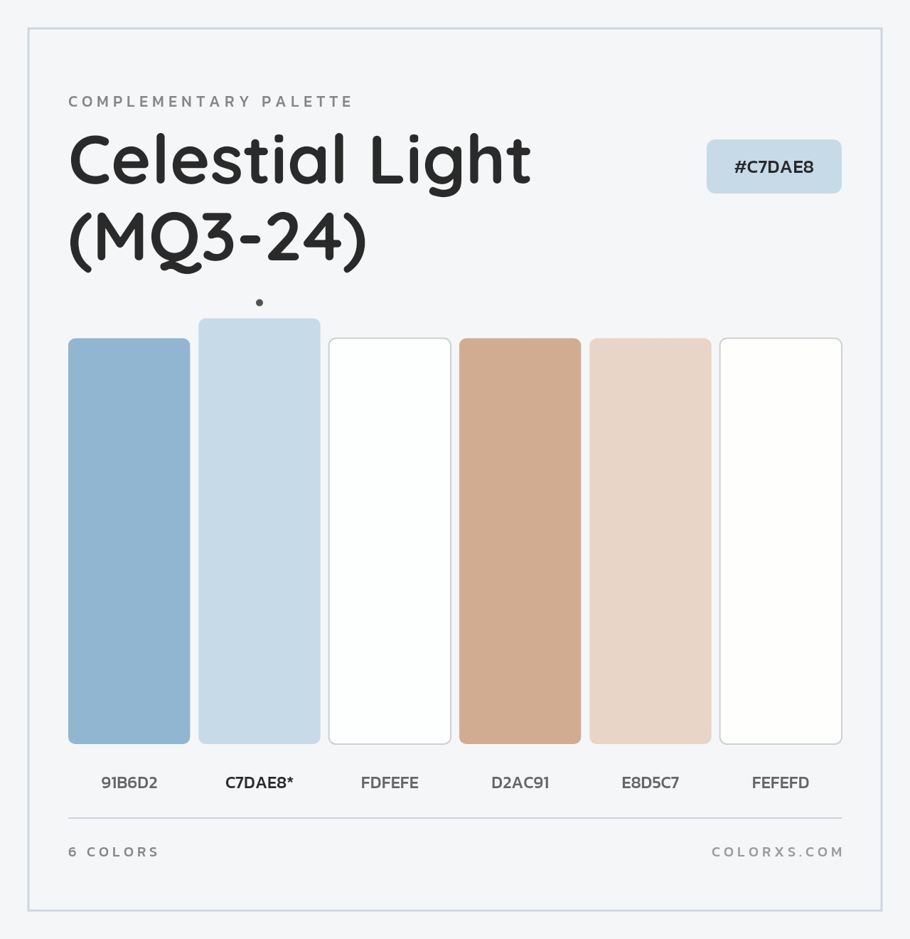 Celestial Light (MQ3-24) - Complementary Color Palette