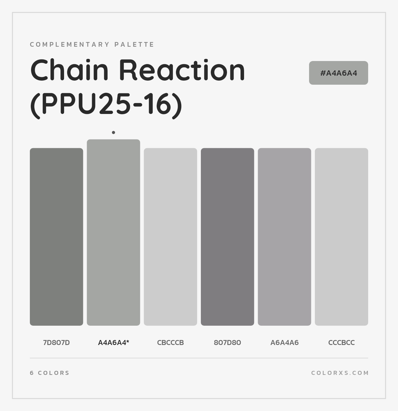 Chain Reaction (PPU25-16) - Complementary Color Palette