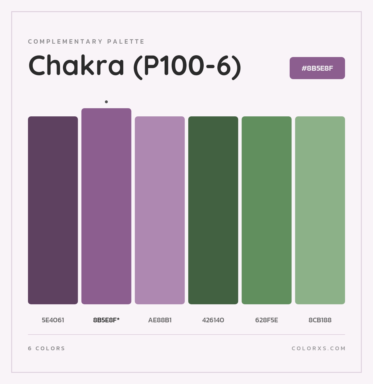Chakra (P100-6) - Complementary Color Palette