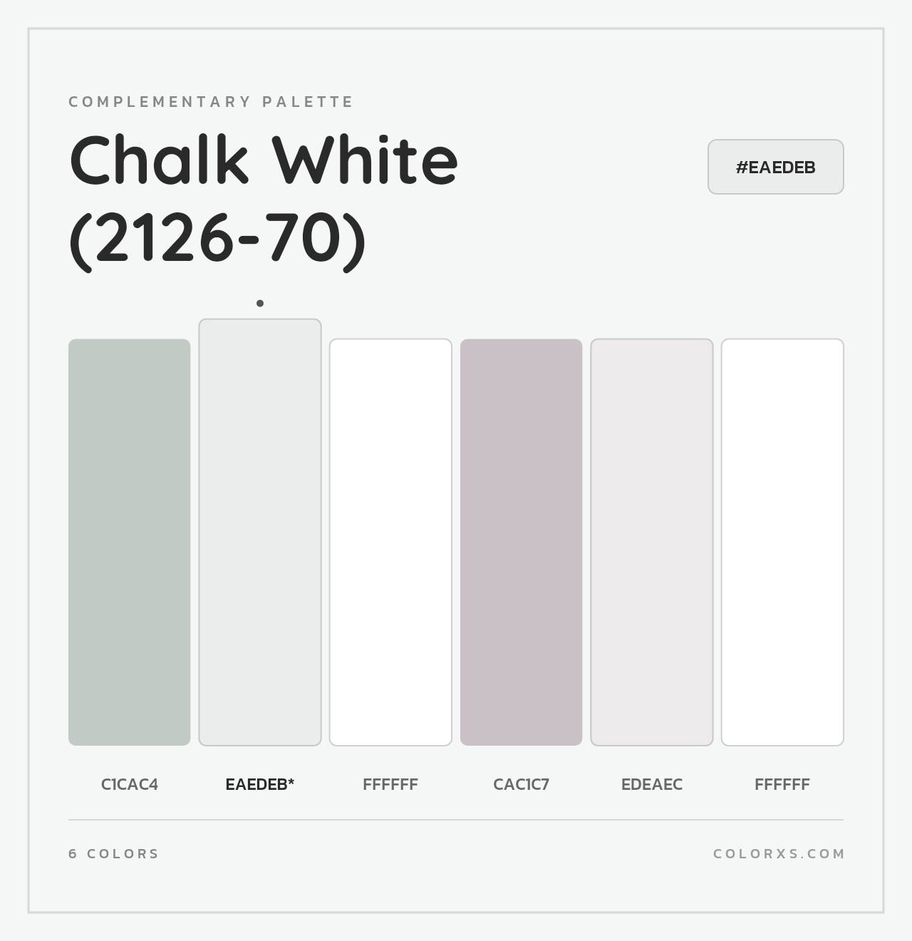 Chalk White (2126-70) - Complementary Color Palette