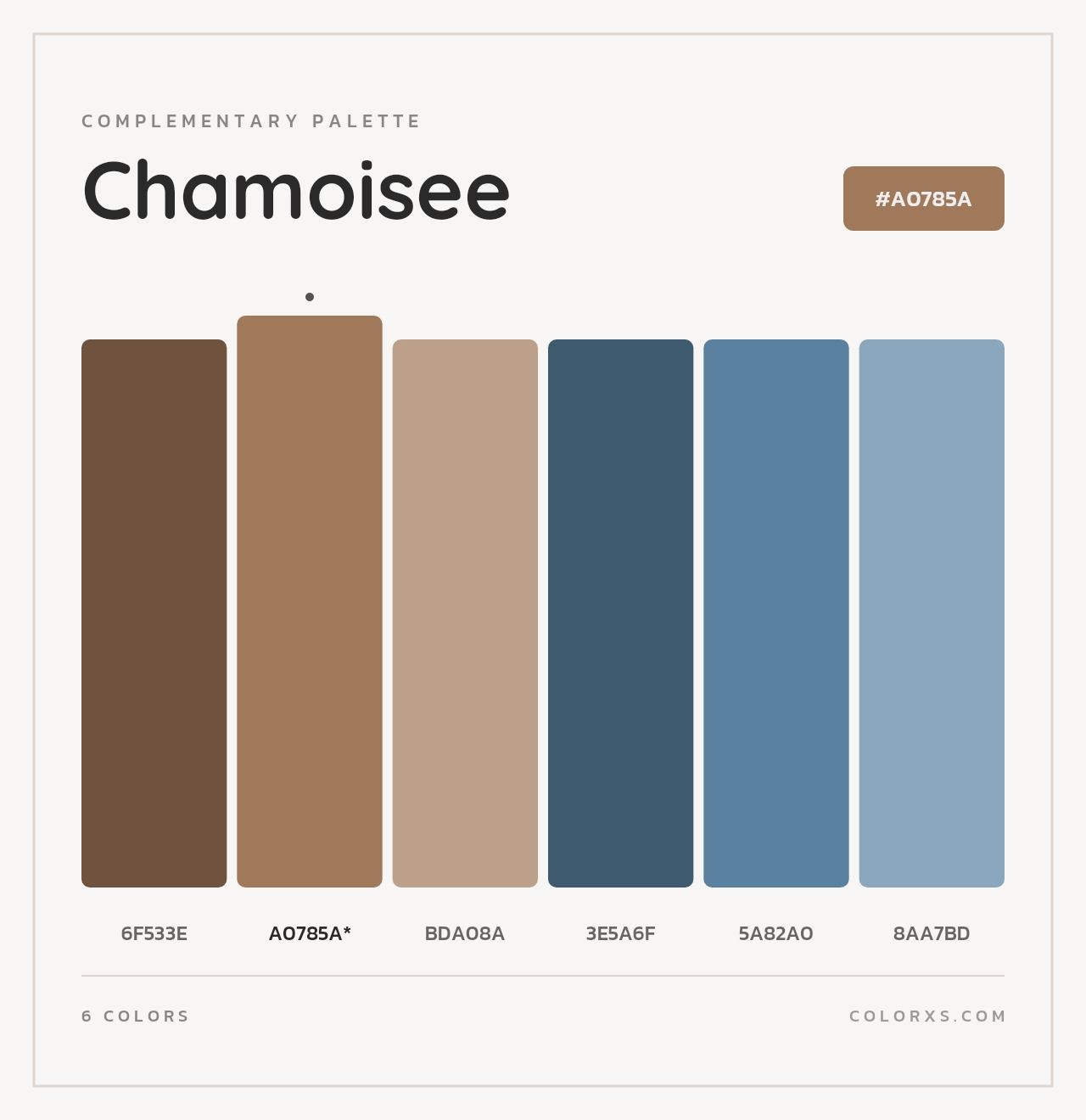Chamoisee - Complementary Color Palette