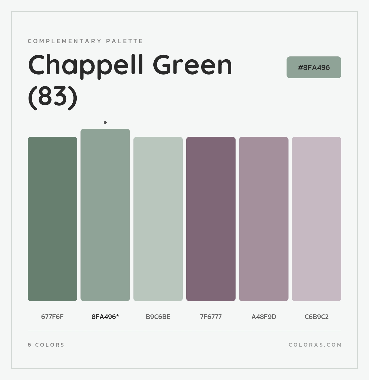 Chappell Green (83) - Complementary Color Palette