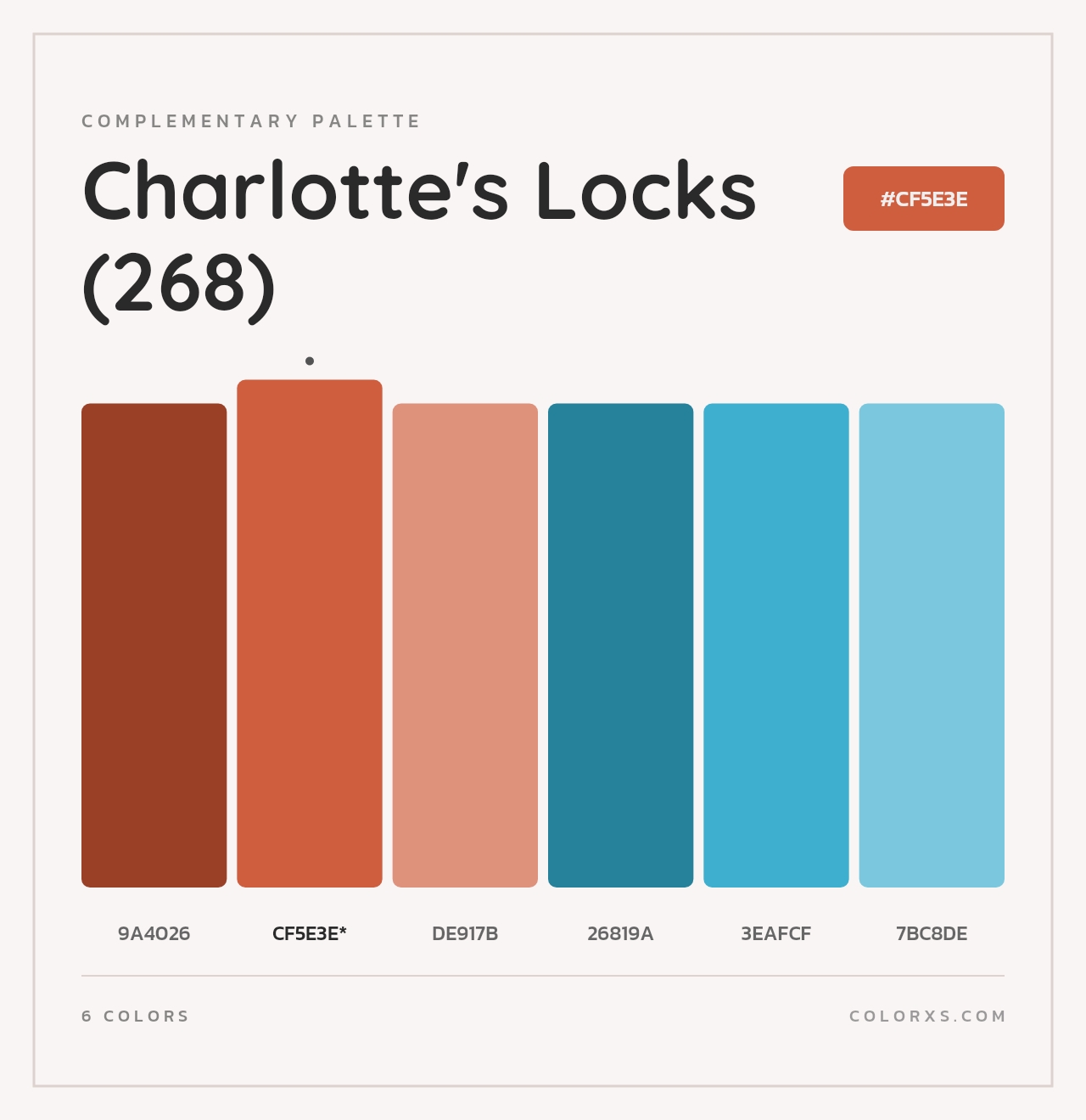 Charlotte's Locks (268) - Complementary Color Palette