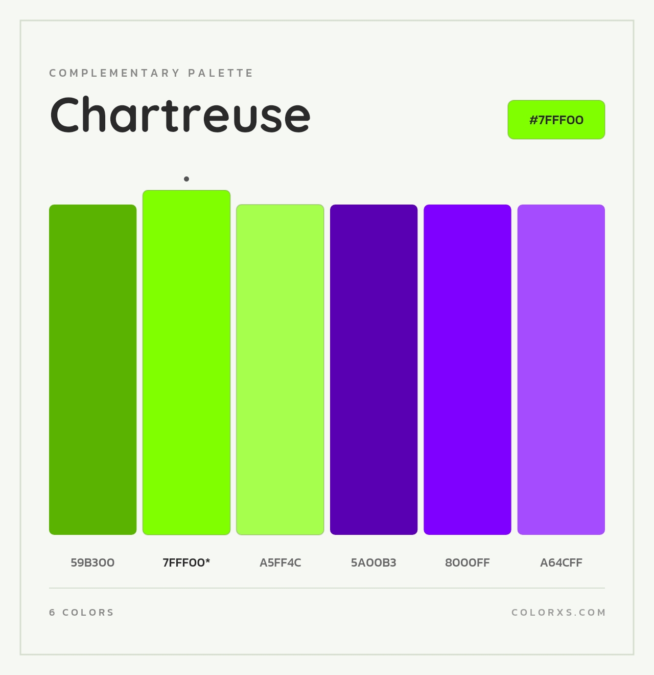 Chartreuse - Complementary Color Palette