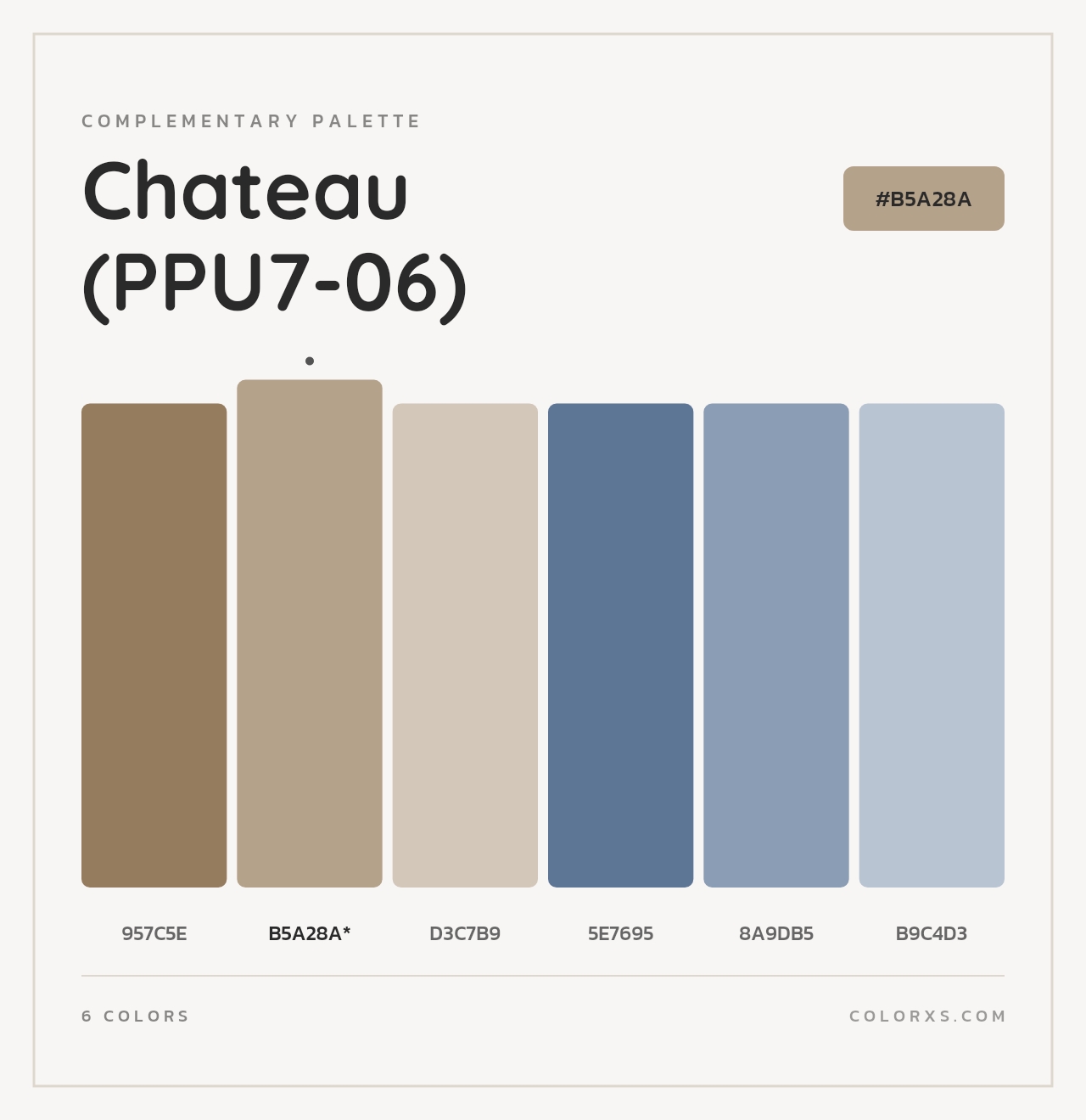 Chateau (PPU7-06) - Complementary Color Palette