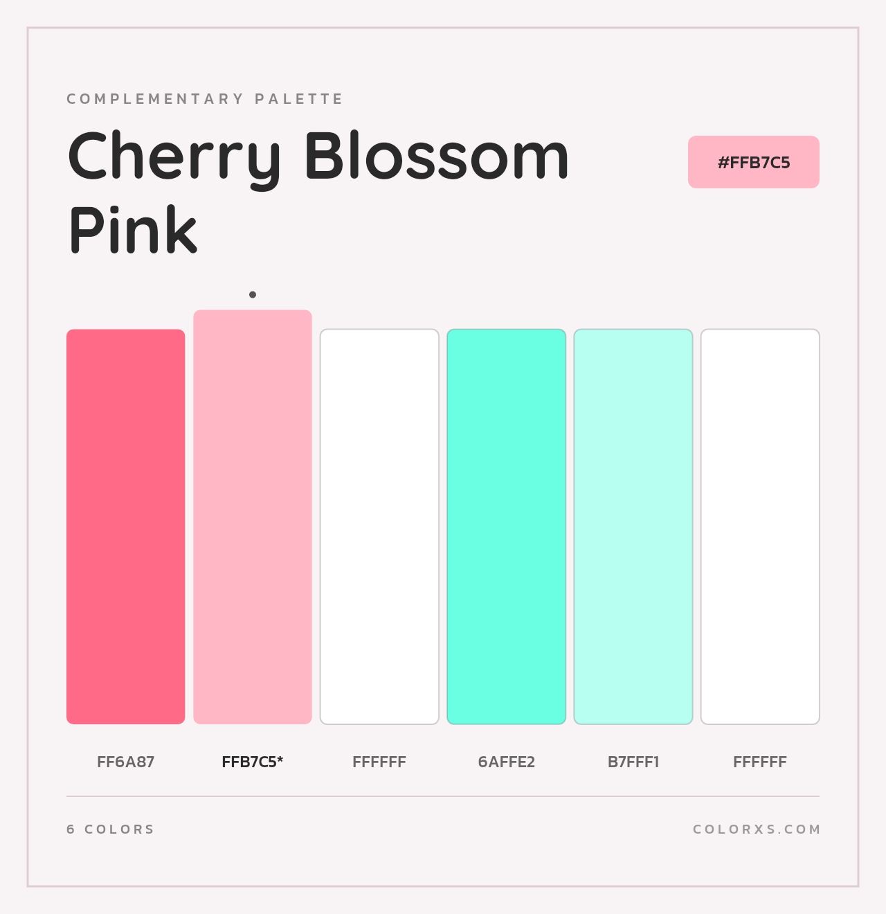 Cherry Blossom Pink - Complementary Color Palette