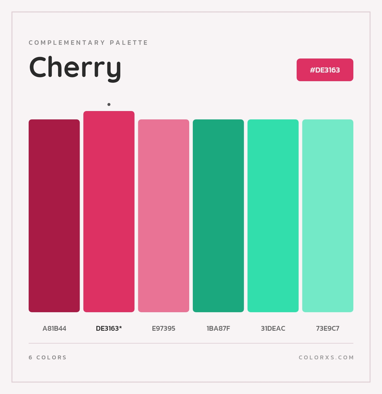 Cherry - Complementary Color Palette