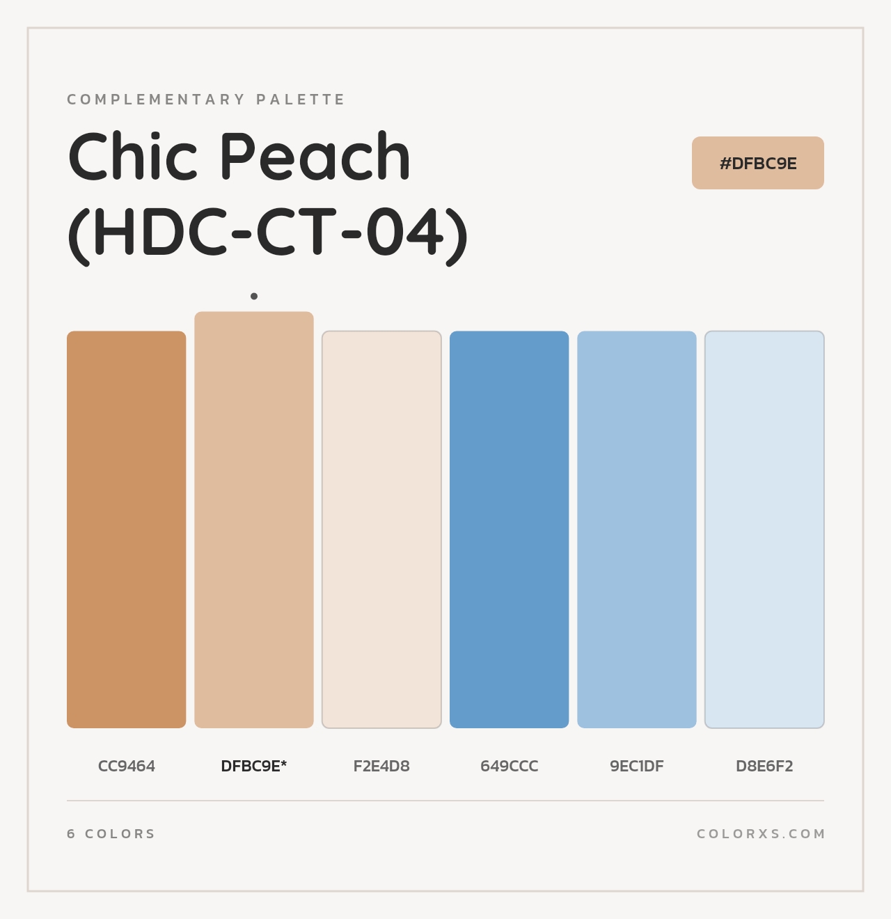 Chic Peach (HDC-CT-04) - Complementary Color Palette