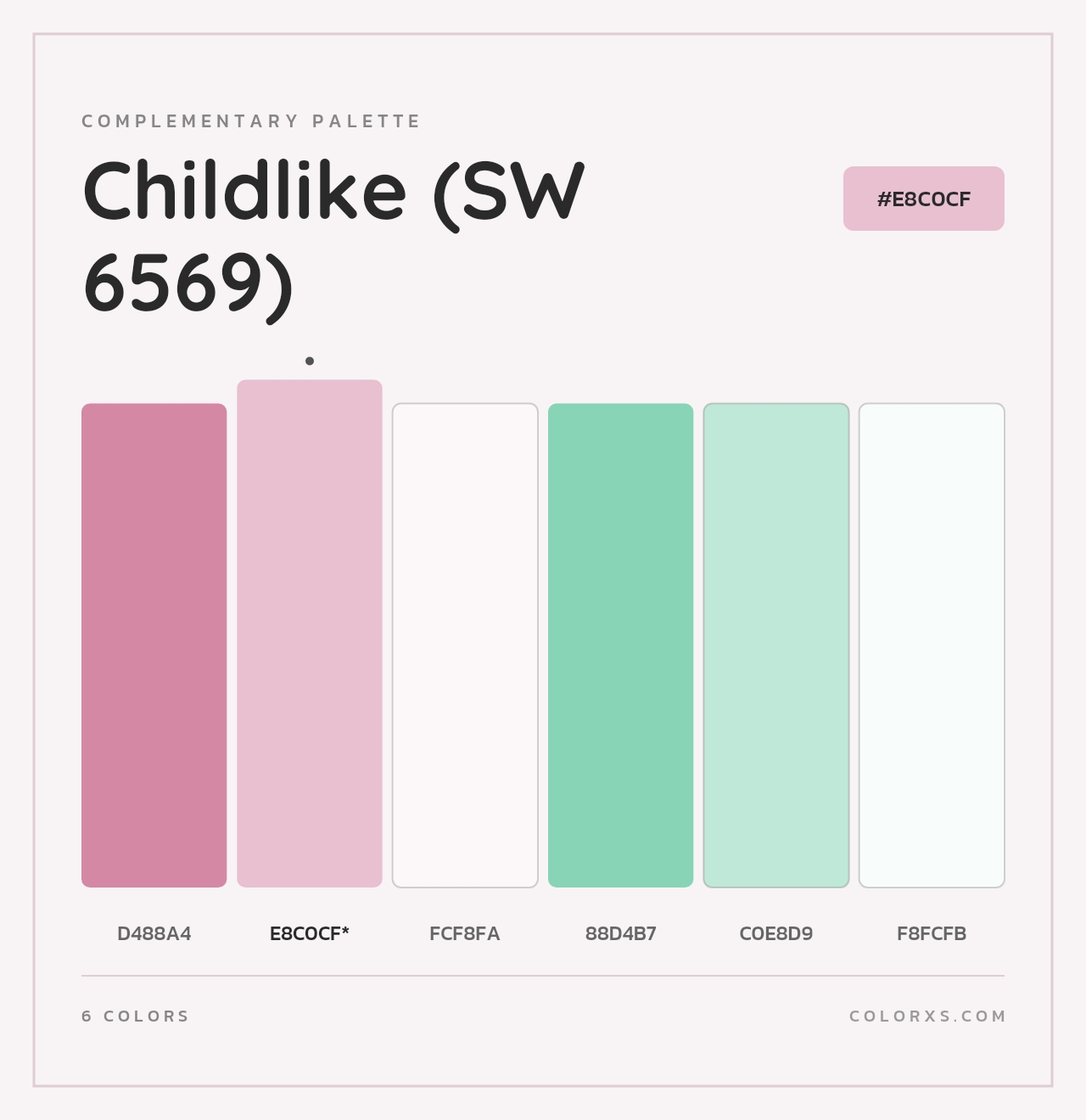 Childlike (SW 6569) - Complementary Color Palette