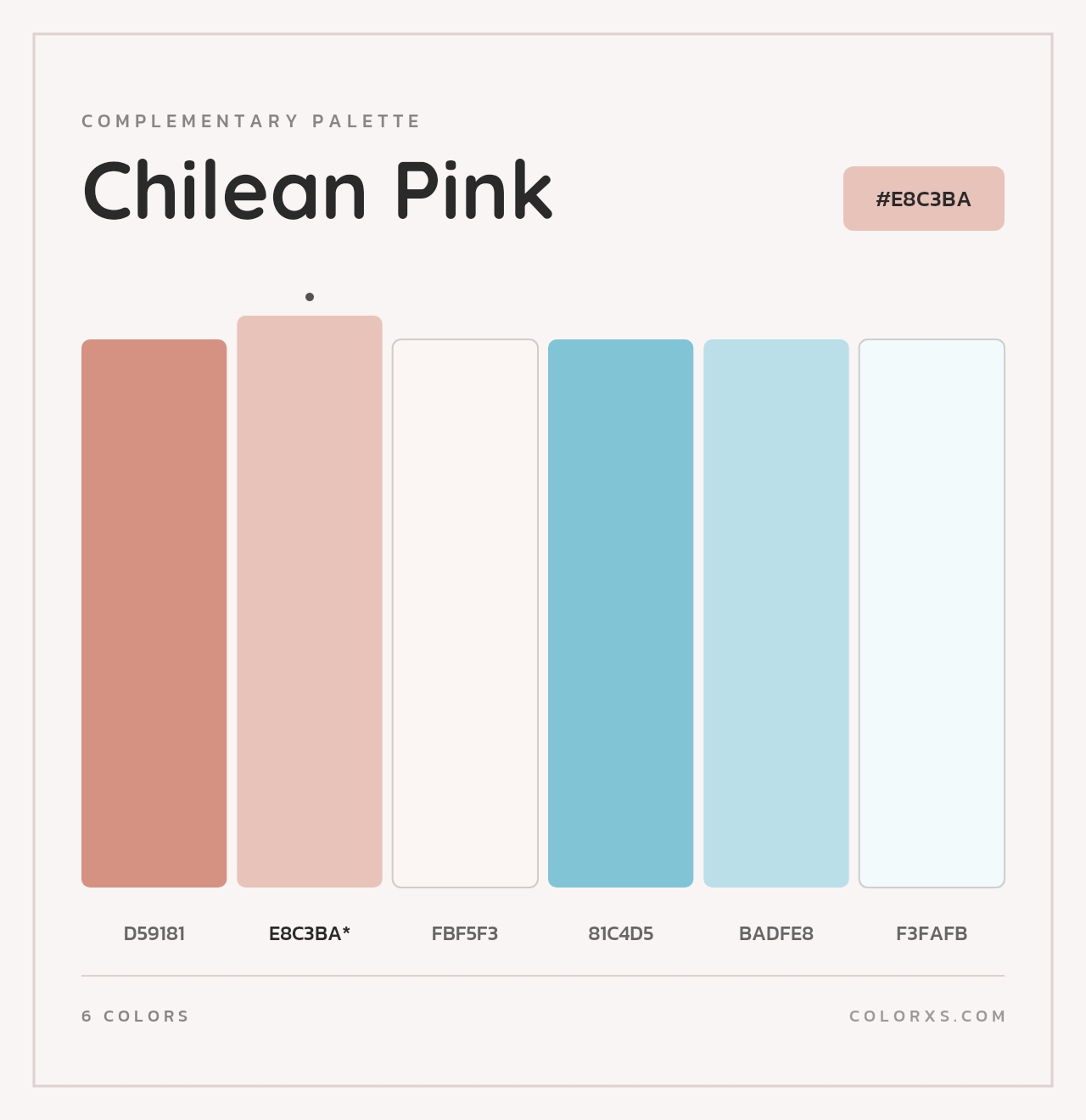 Chilean Pink - Complementary Color Palette