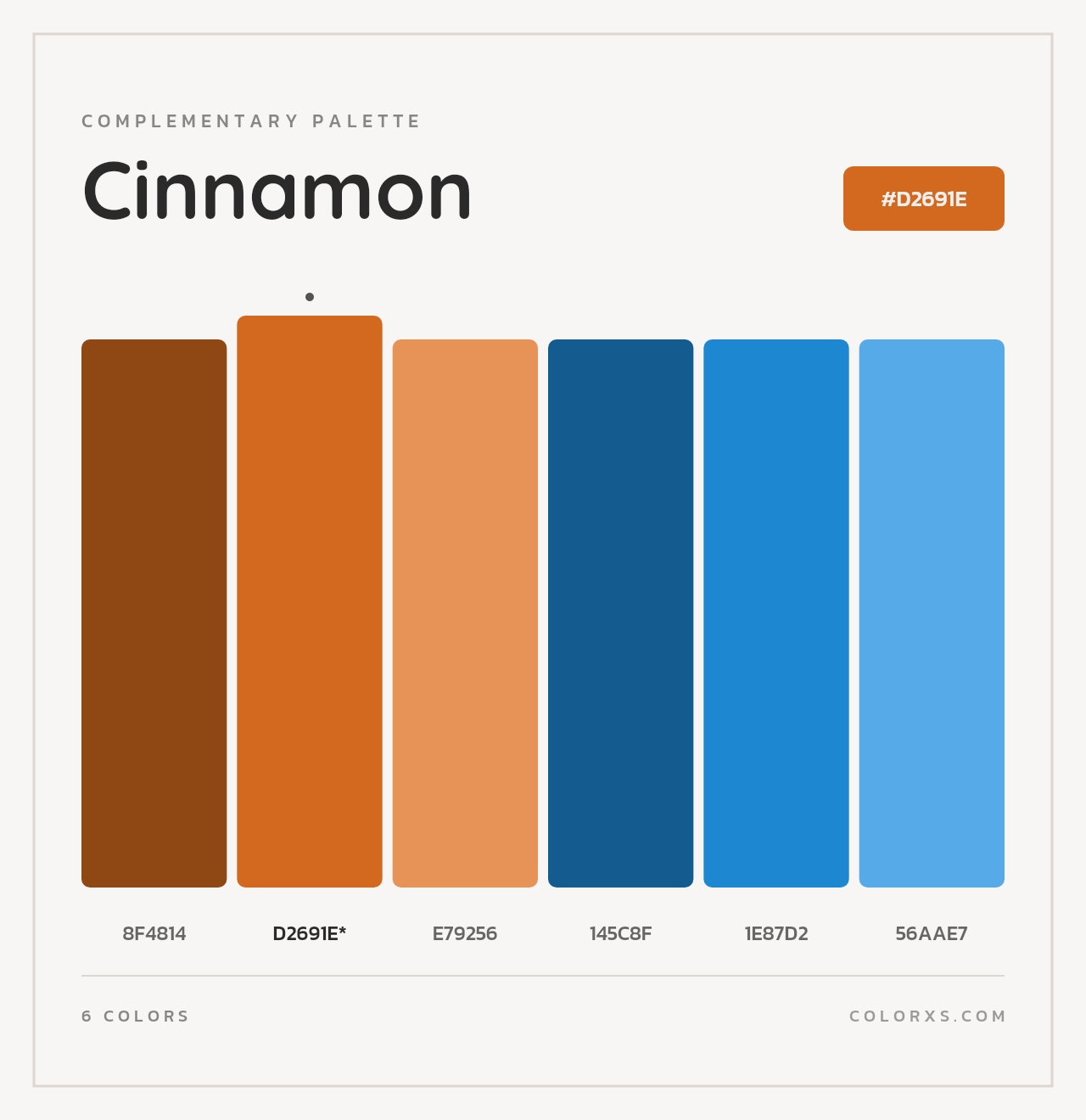 Cinnamon - Complementary Color Palette
