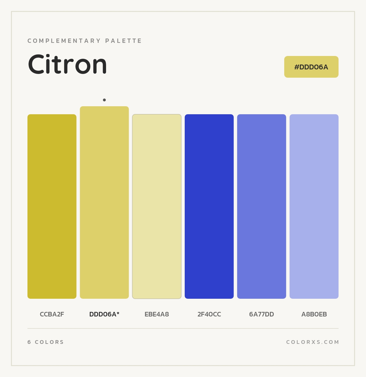 Citron - Complementary Color Palette