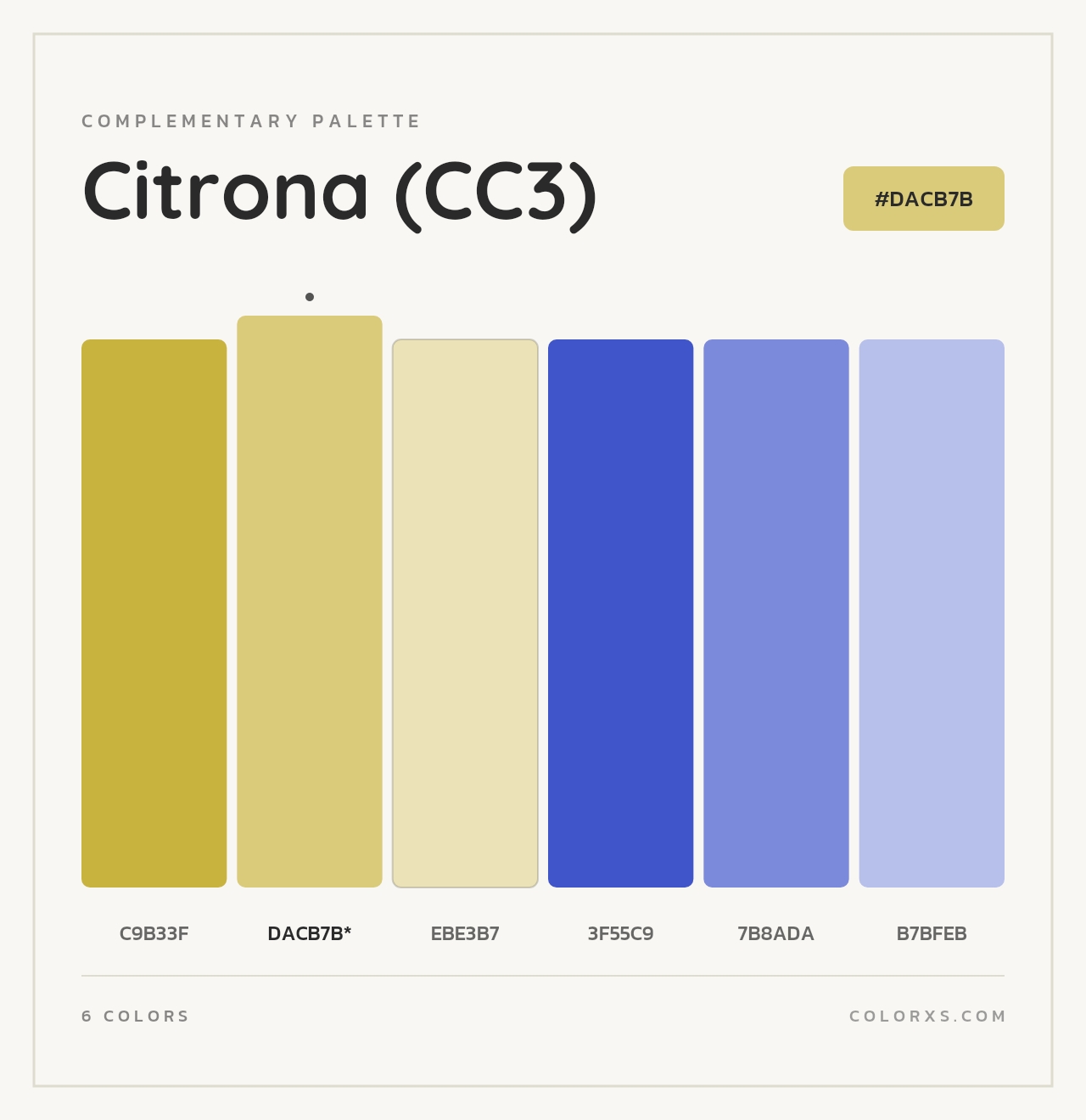 Citrona (CC3) - Complementary Color Palette