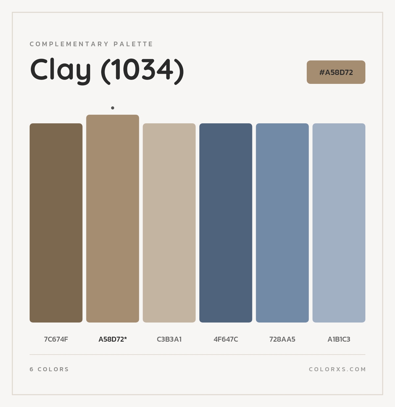 Clay (1034) - Complementary Color Palette