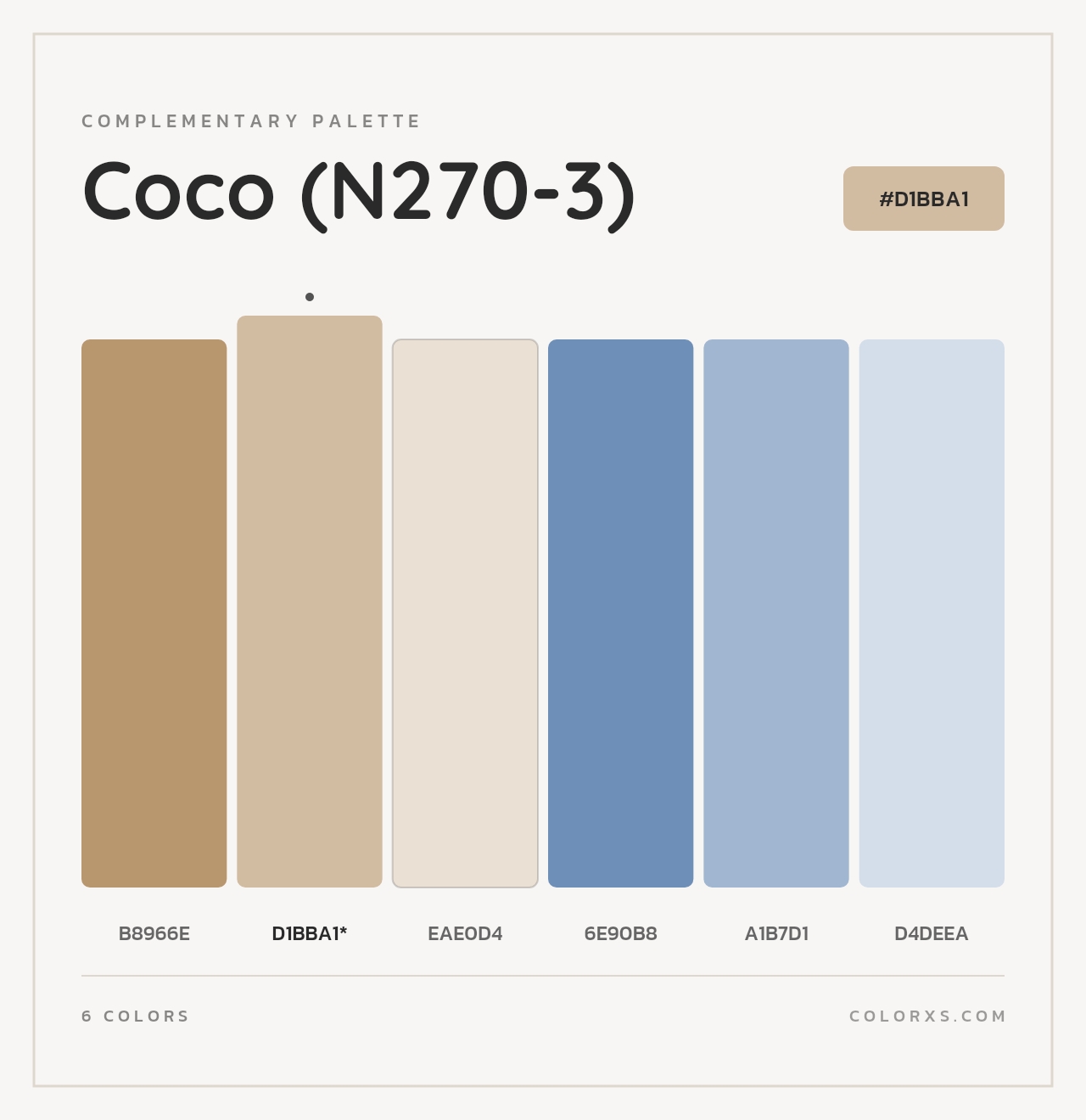 Coco (N270-3) - Complementary Color Palette