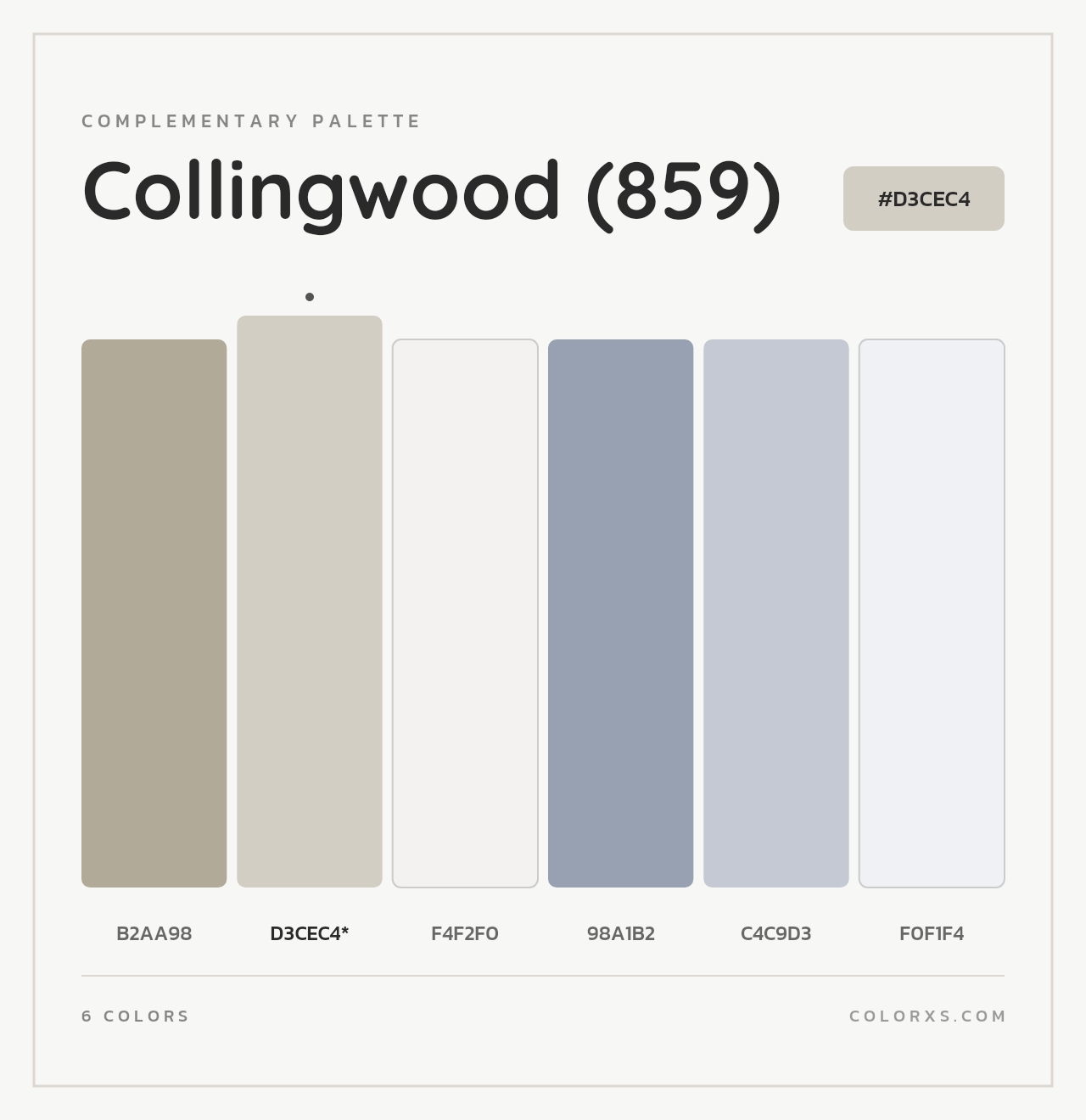 Collingwood (859) - Complementary Color Palette