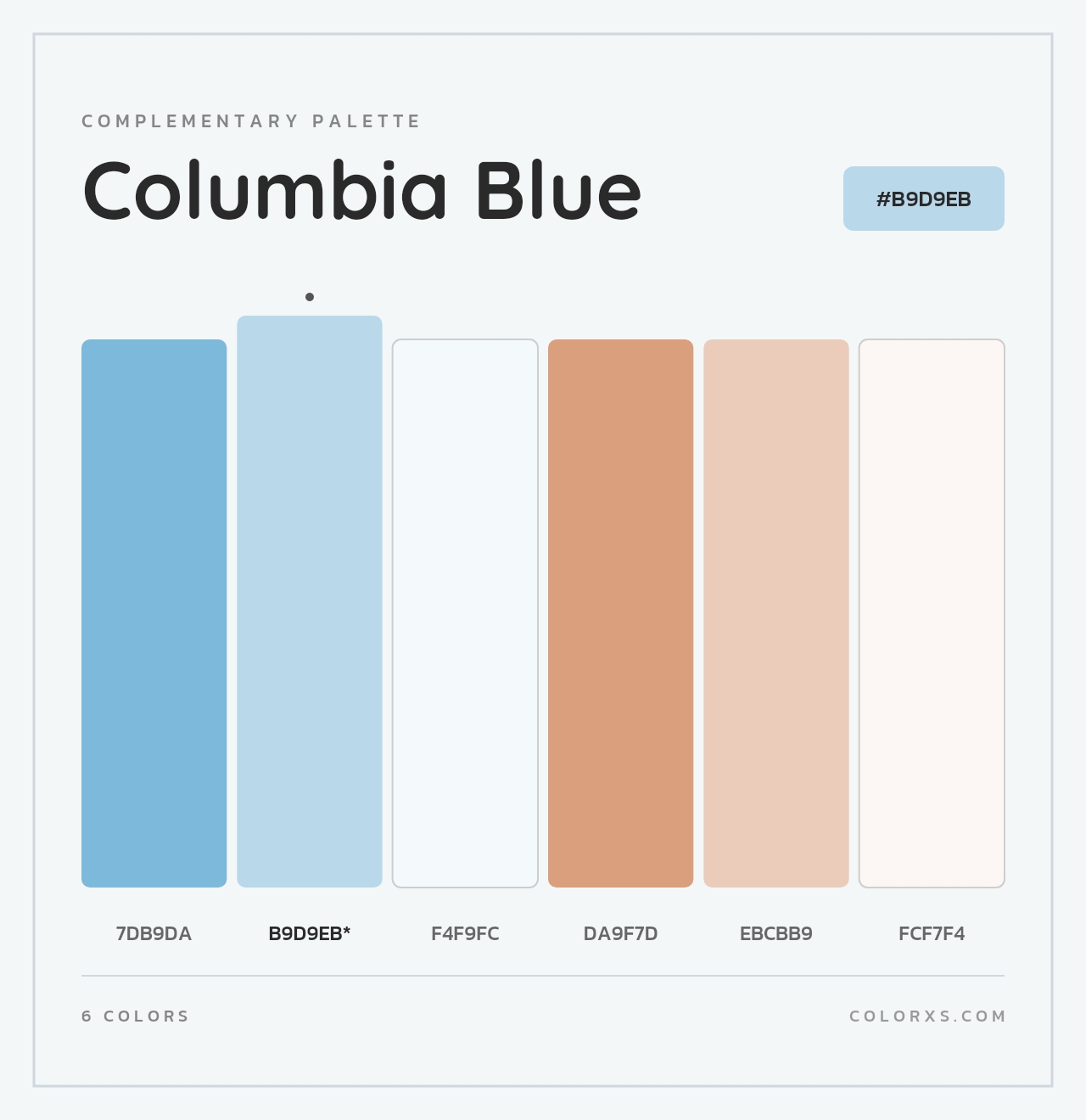 Columbia Blue - Complementary Color Palette