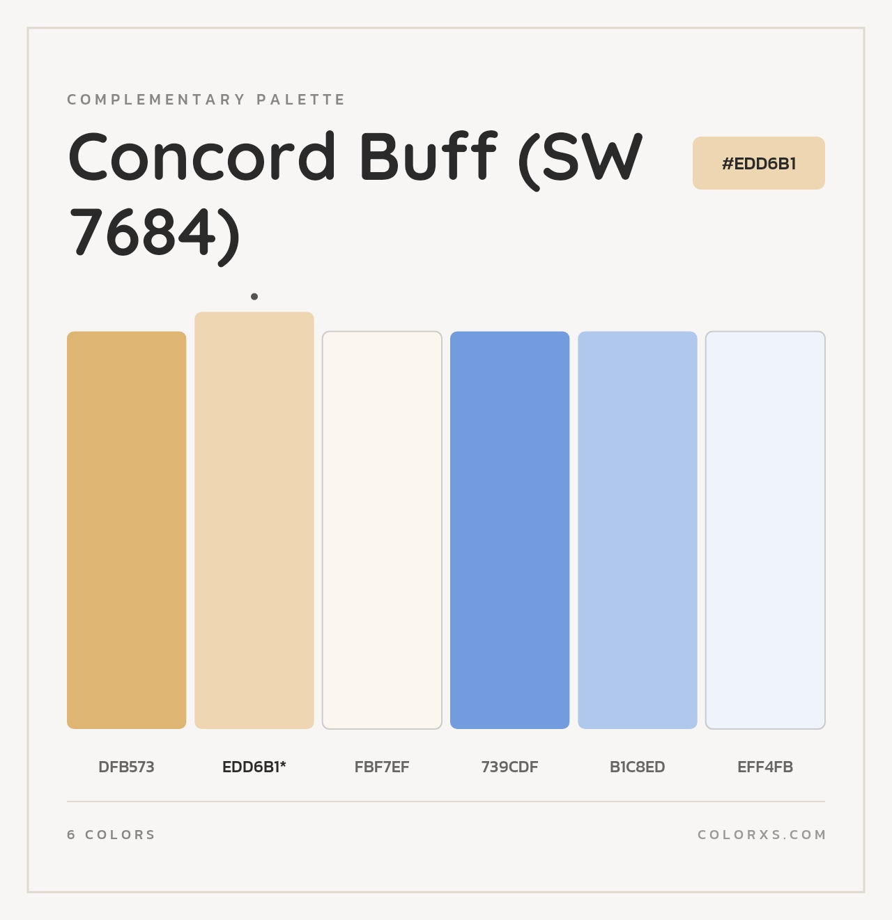 Concord Buff (SW 7684) - Complementary Color Palette