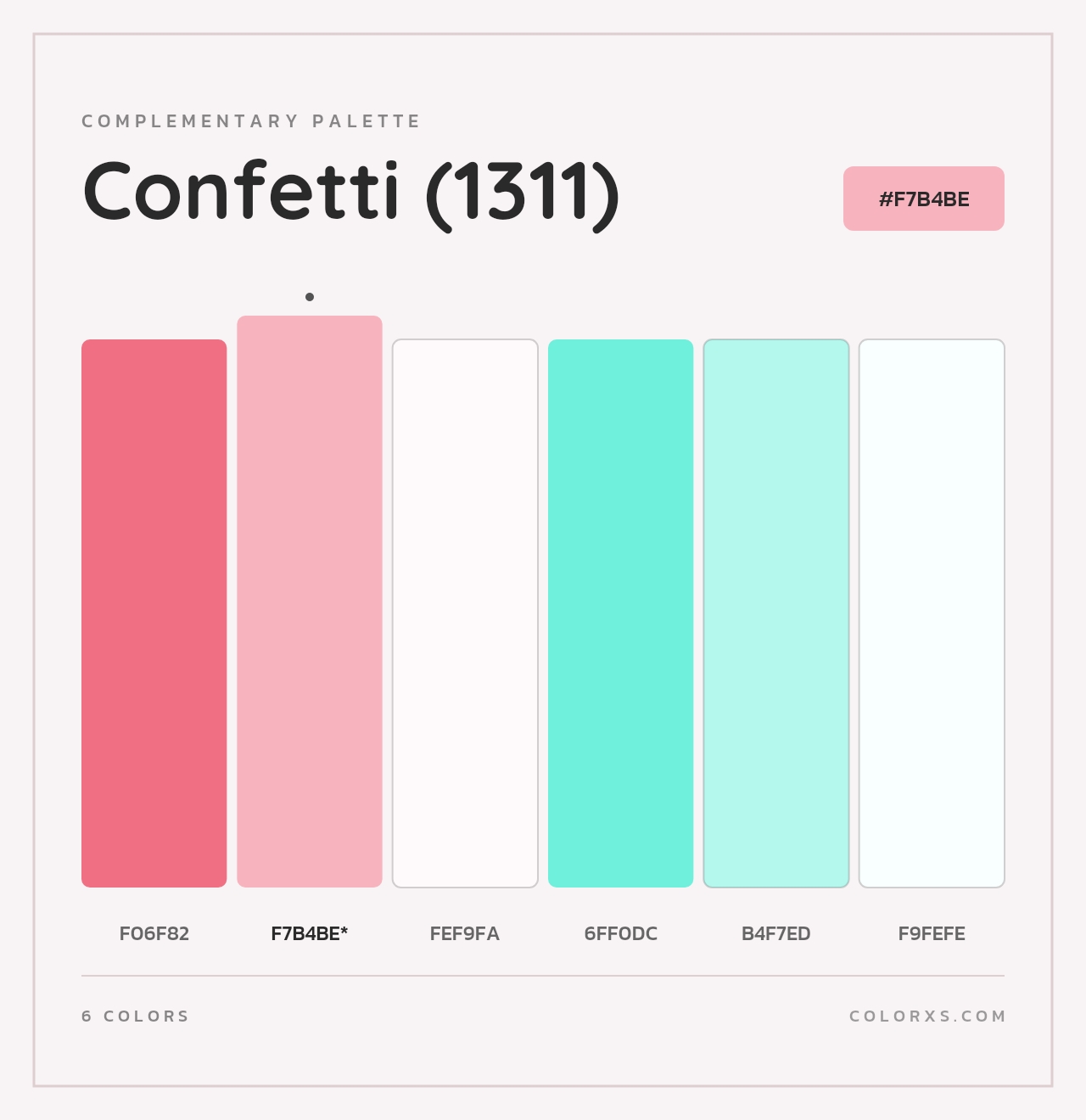 Confetti (1311) - Complementary Color Palette