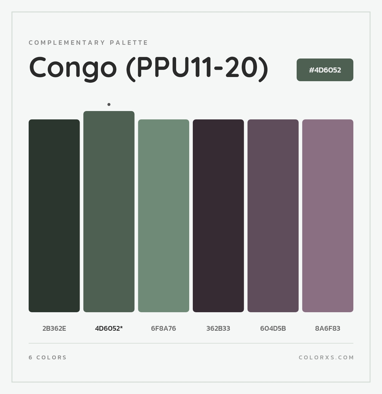 Congo (PPU11-20) - Complementary Color Palette