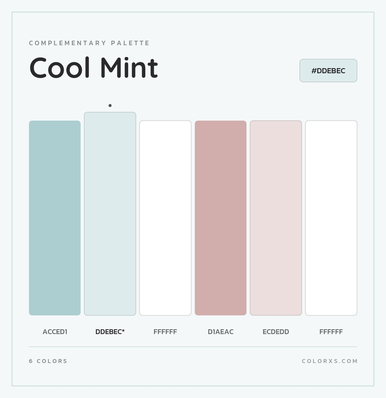 Cool Mint - Complementary Color Palette