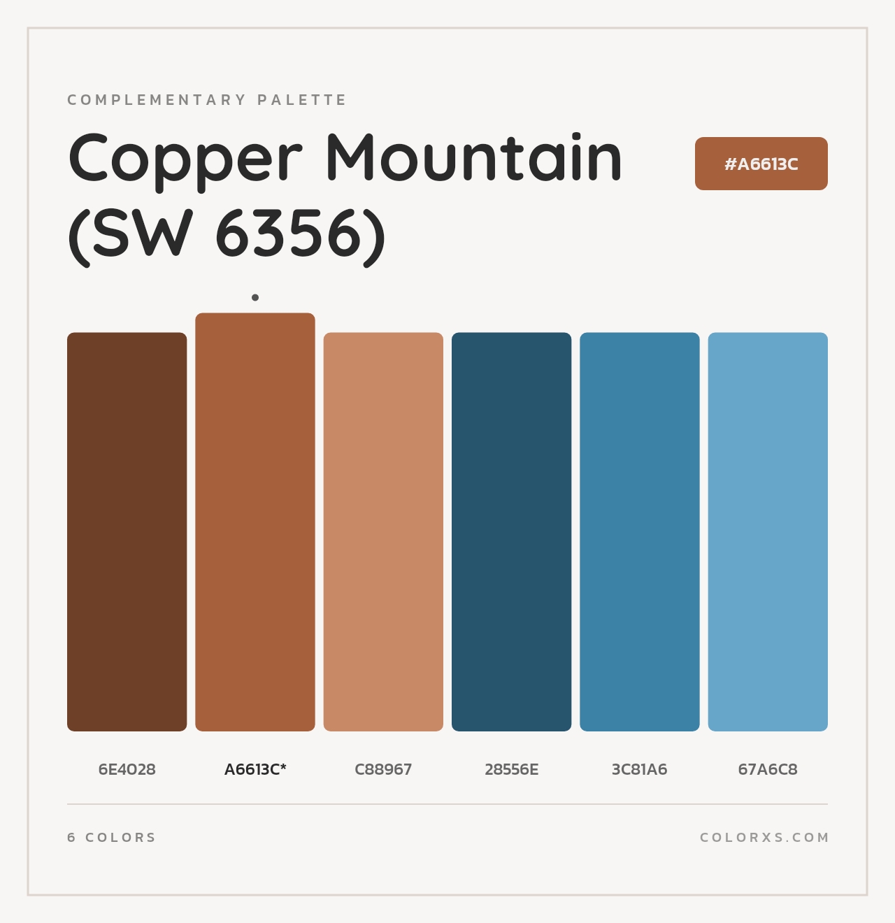 Copper Mountain (SW 6356) - Complementary Color Palette