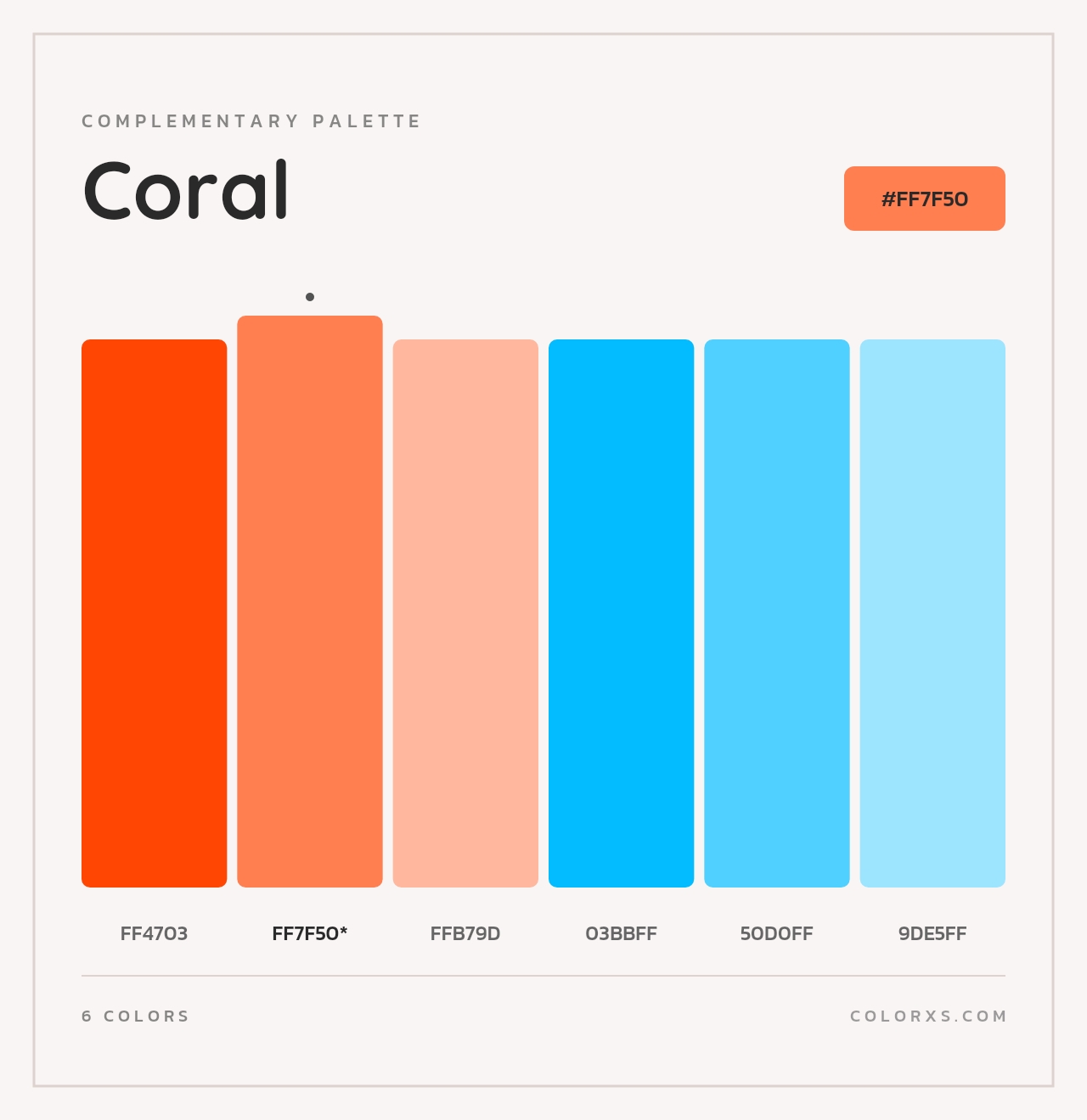 Coral - Complementary Color Palette